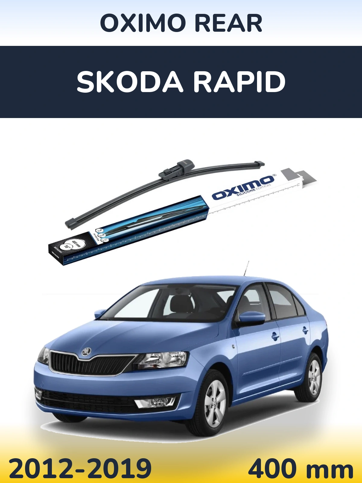 Rear wiper blade Oximo Rear 400 mm for Skoda Rapid 2012-2019