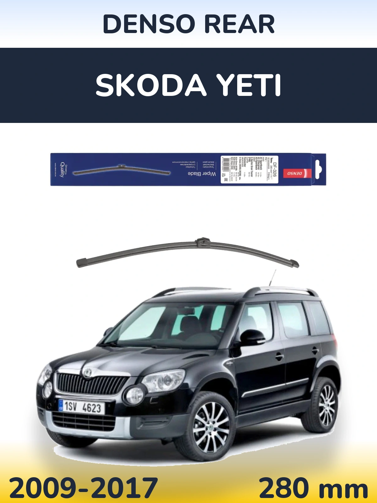 Tylna wycieraczka Denso Rear 285 mm do Skoda Yeti 2009-2017