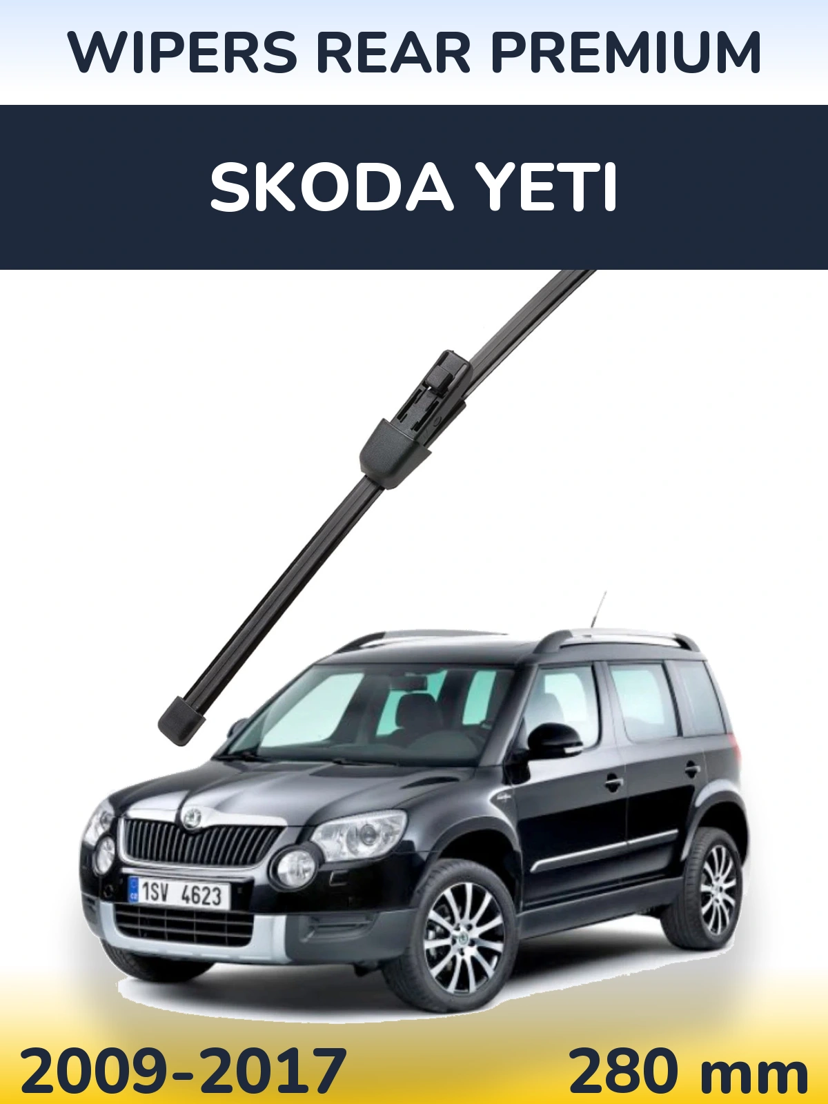Tylna wycieraczka WIPERS REAR PREMIUM 280 mm do Skoda Yeti 2009-2017