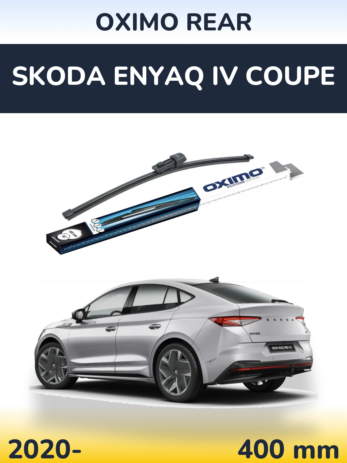 Rear wiper blade Oximo Rear 400 mm for Skoda Enyaq iV Coupe 2020-2026