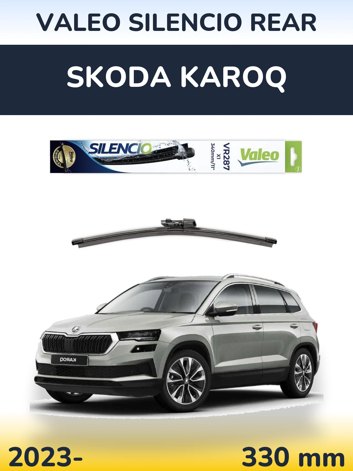 Tylna wycieraczka Valeo Silencio Rear 340 mm do Skoda Karoq 2023-2026