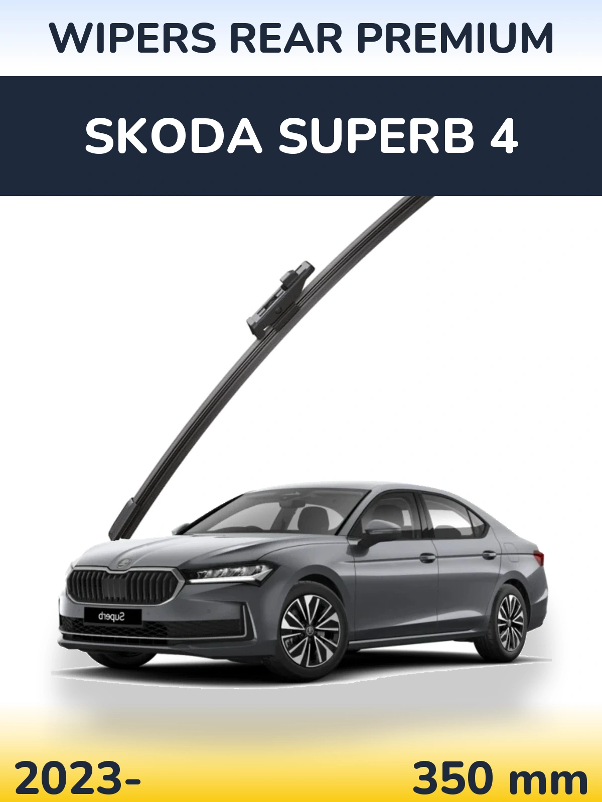 Rear wiper blade WIPERS REAR PREMIUM 350 mm for Skoda Superb 4 2023-2026