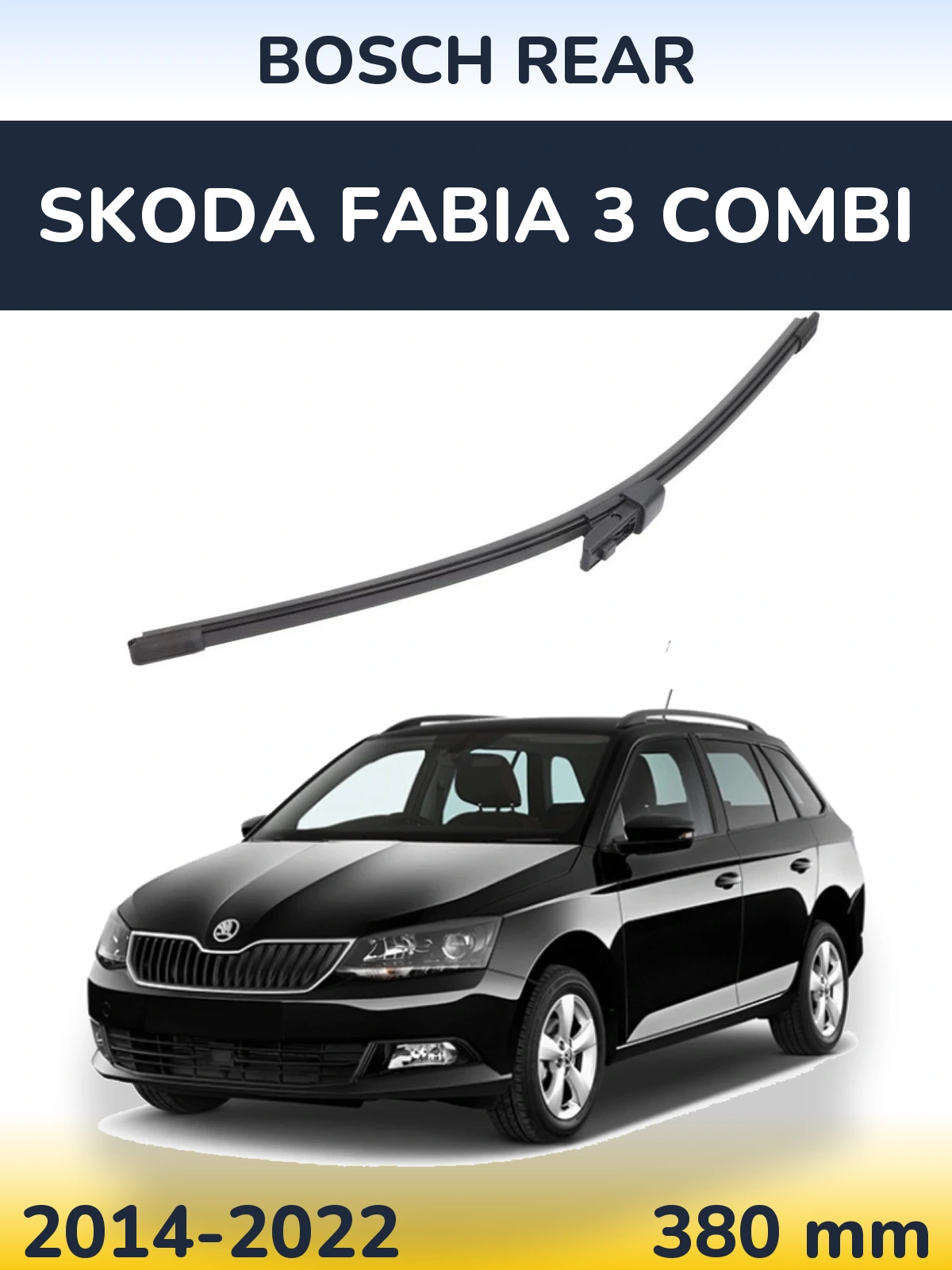 Tylna wycieraczka BOSCH Rear 380 mm do Skoda Fabia 3 Combi 2014-2022