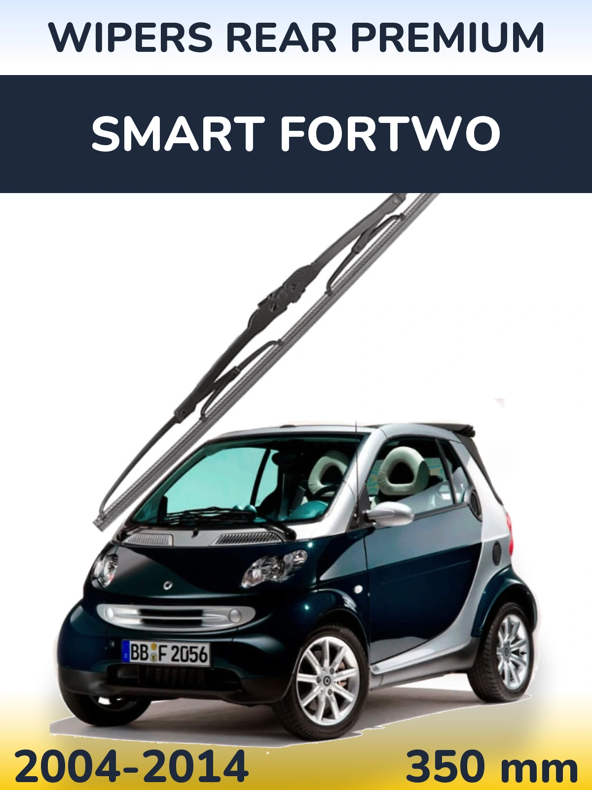 Rear wiper blade WIPERS REAR PREMIUM 350 mm for Smart Fortwo 2004-2014