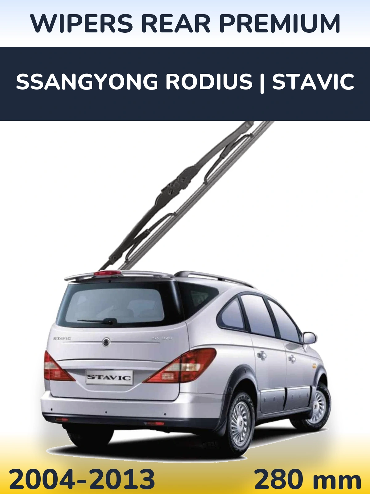 Rear wiper blade WIPERS REAR PREMIUM 280 mm for SsangYong Rodius | Stavic 2004-2013