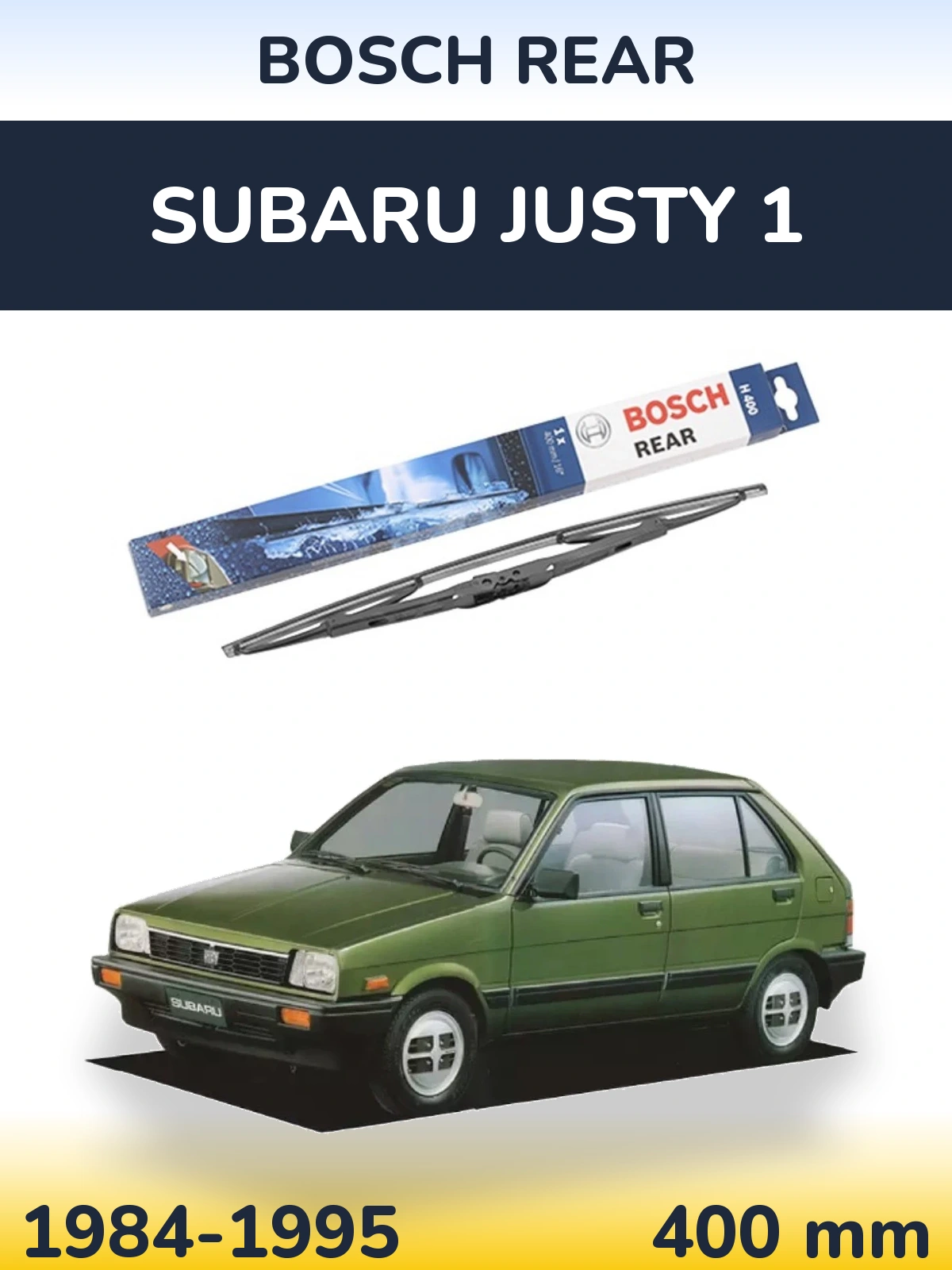 Tylna wycieraczka BOSCH Rear 400 mm do Subaru Justy 1 1984-1995