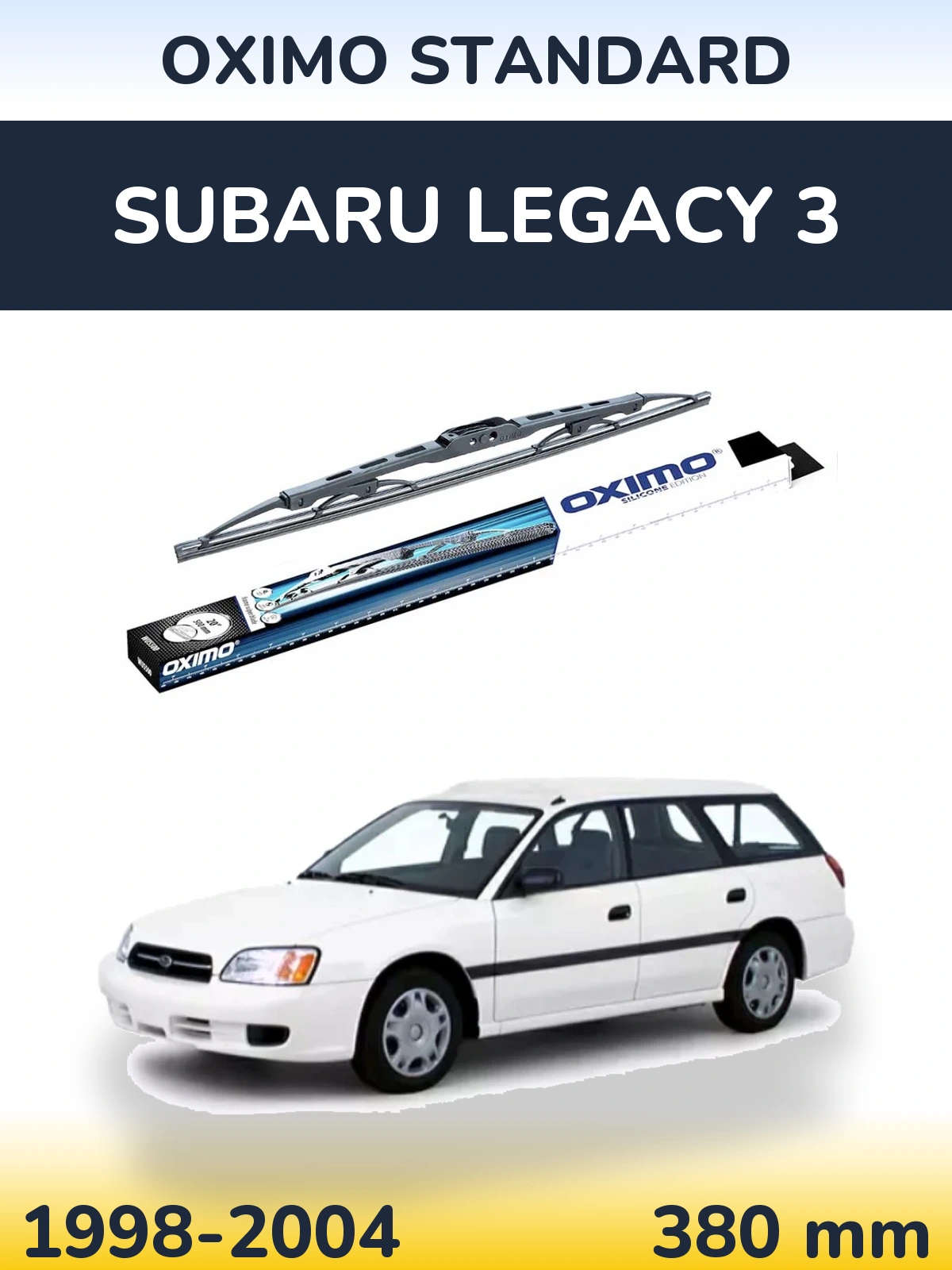 Tylna wycieraczka Oximo Standard 375 mm do Subaru Legacy 3 1998-2004