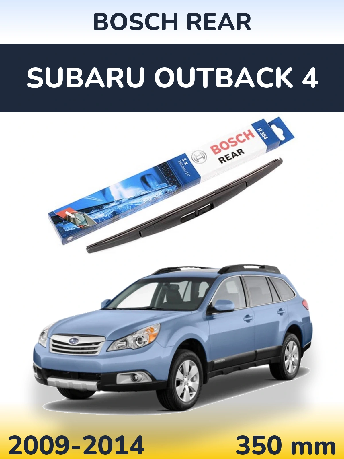Tylna wycieraczka BOSCH Rear 350 mm do Subaru Outback 4 2009-2014
