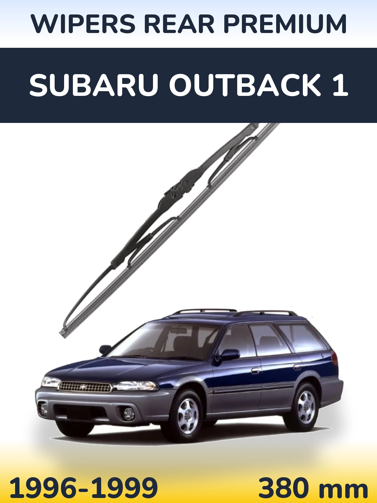Tylna wycieraczka WIPERS REAR PREMIUM 380 mm do Subaru Outback 1 1996-1999