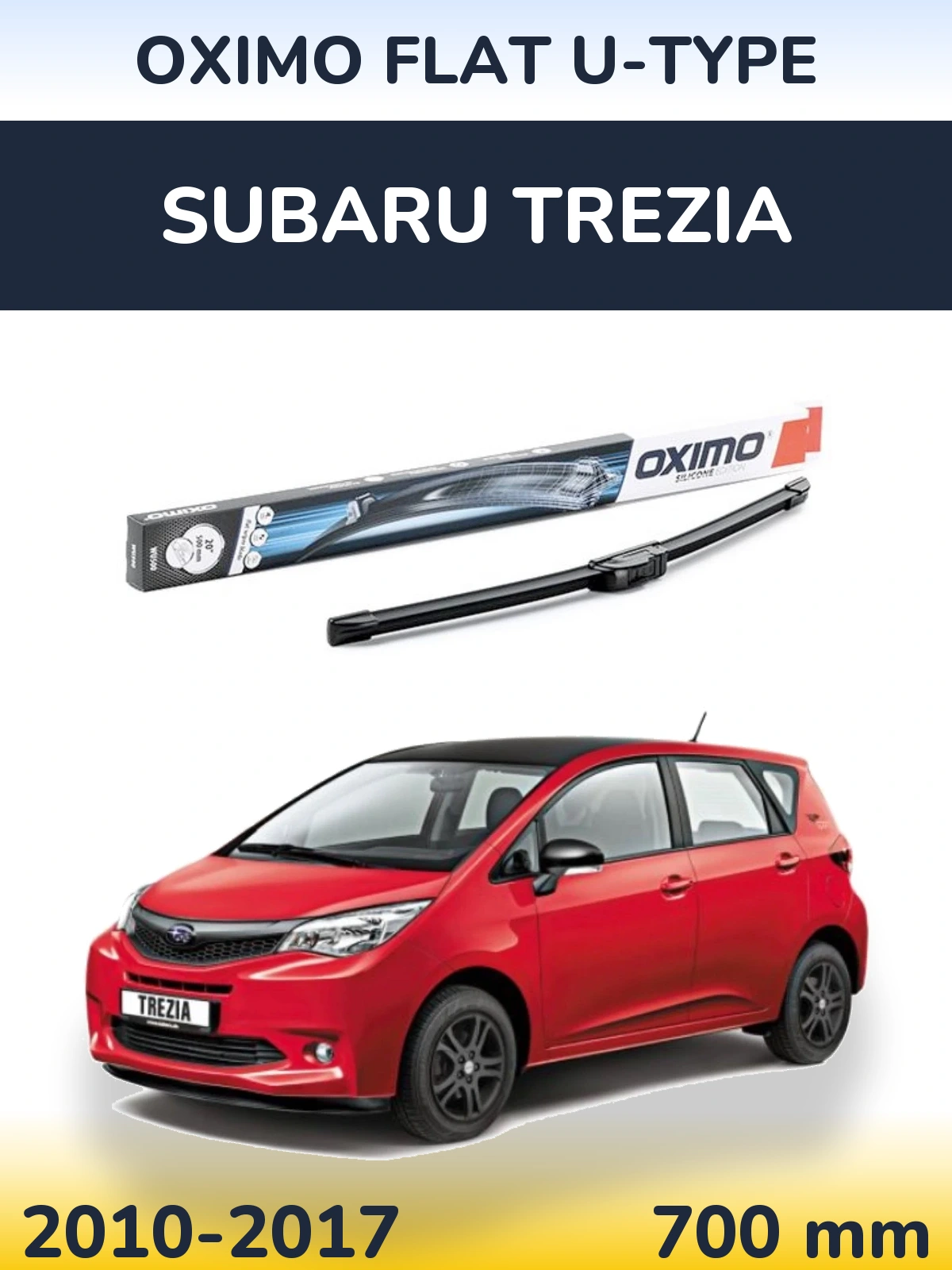 Przednia wycieraczka Oximo Flat U-type 700 mm do Subaru Trezia 2010-2017