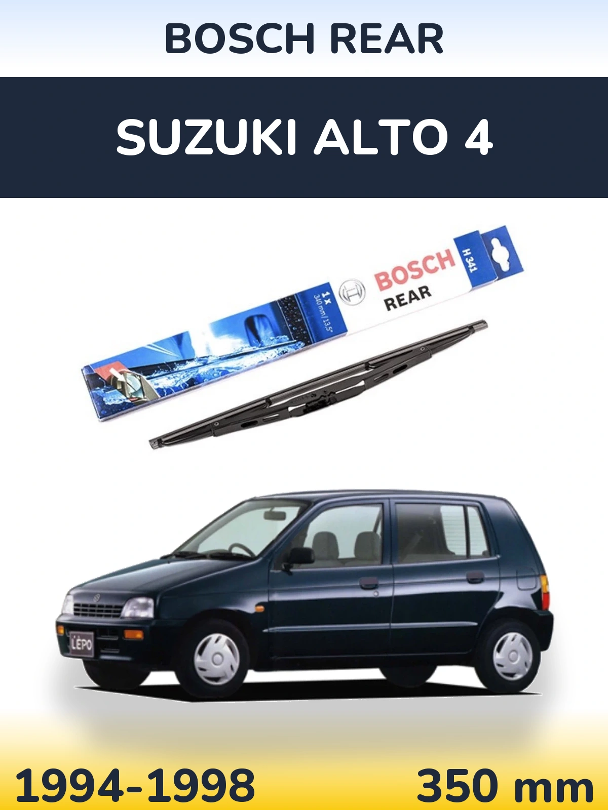 Tylna wycieraczka BOSCH Rear 340 mm do Suzuki Alto 4 1994-1998