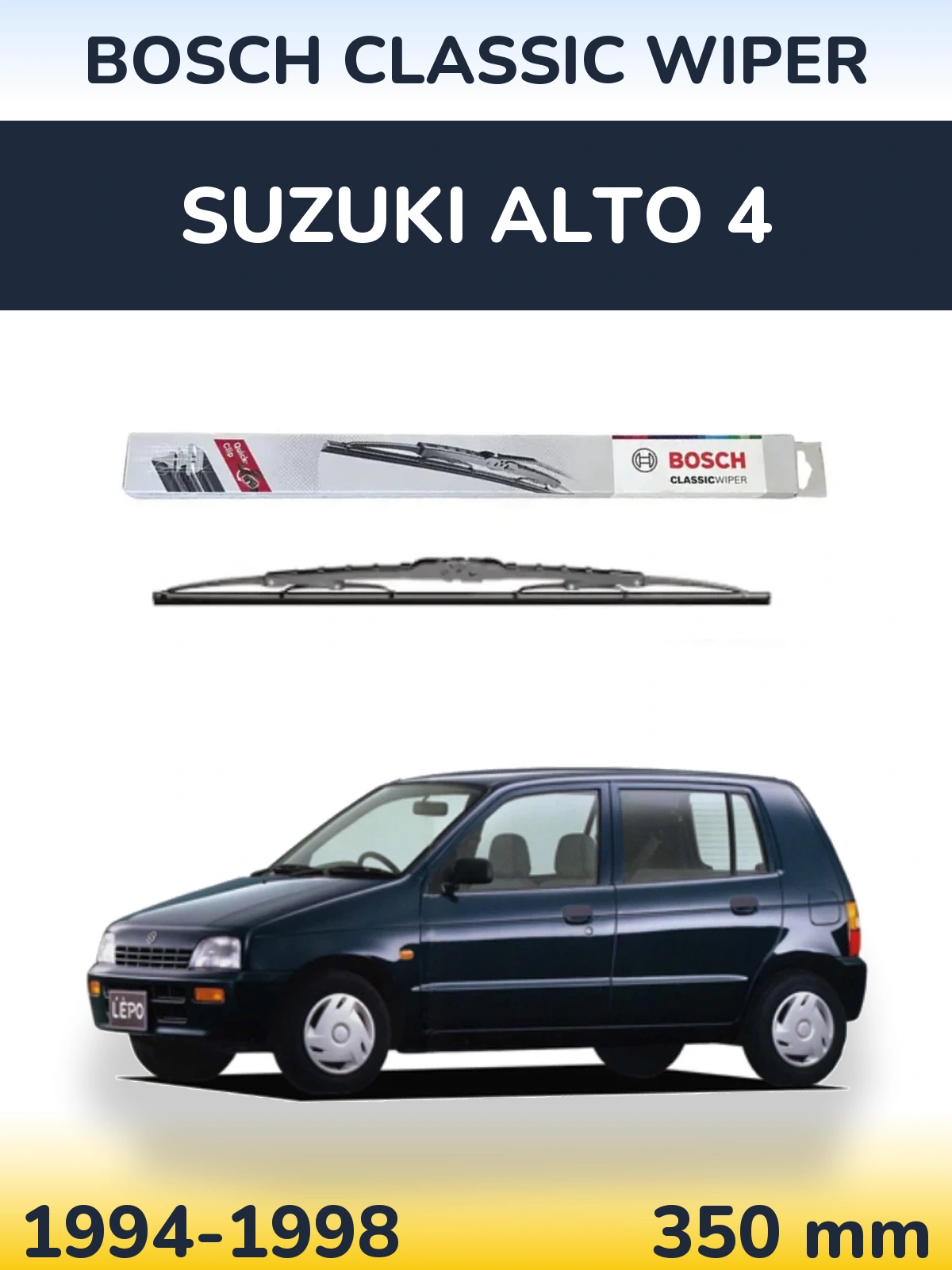 Tylna wycieraczka BOSCH Classic Wiper 340 mm do Suzuki Alto 4 1994-1998