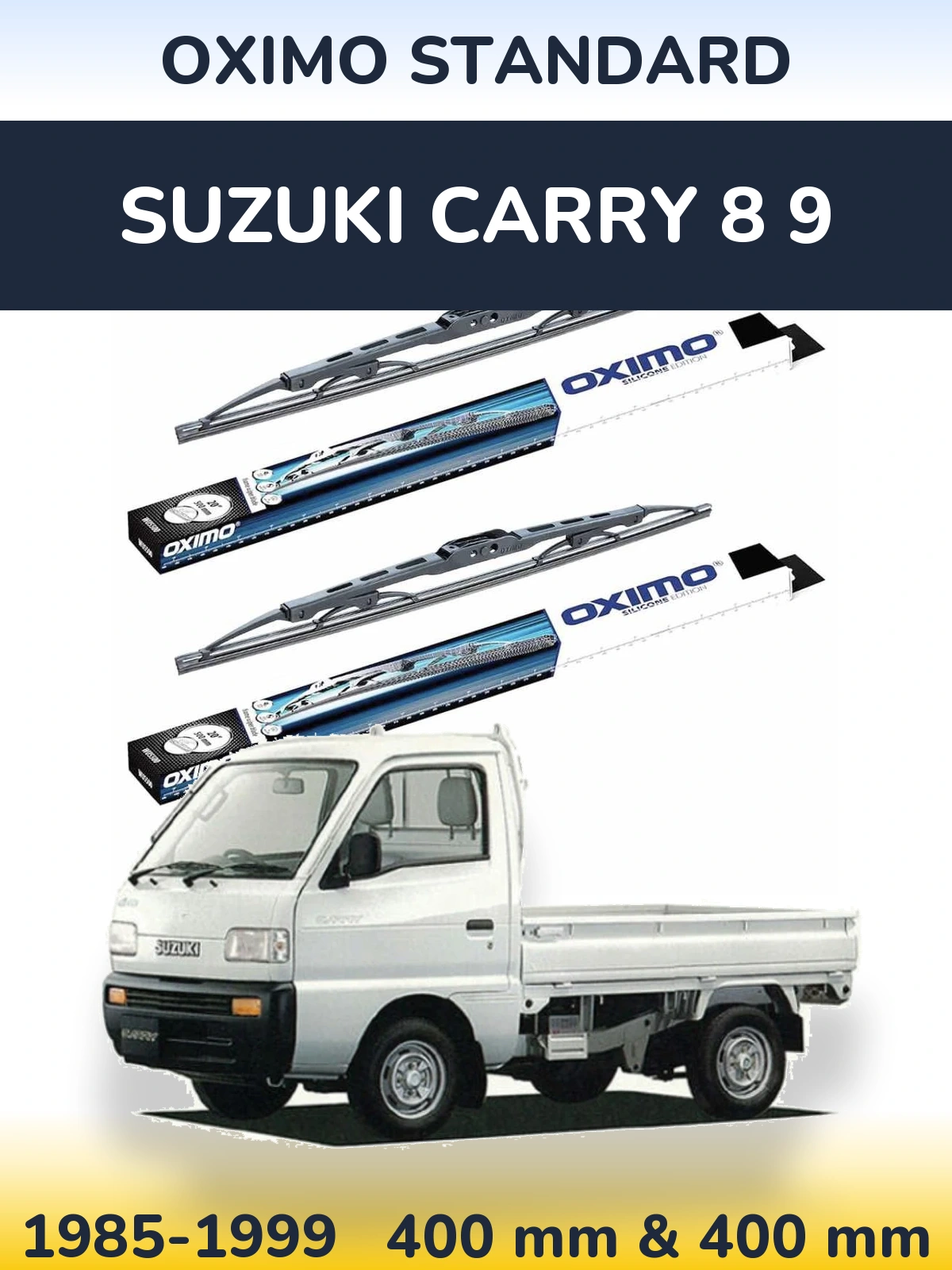 Комплект передних дворников Oximo Standard 400 & 400 мм для Suzuki Carry 8 9 1985-1999