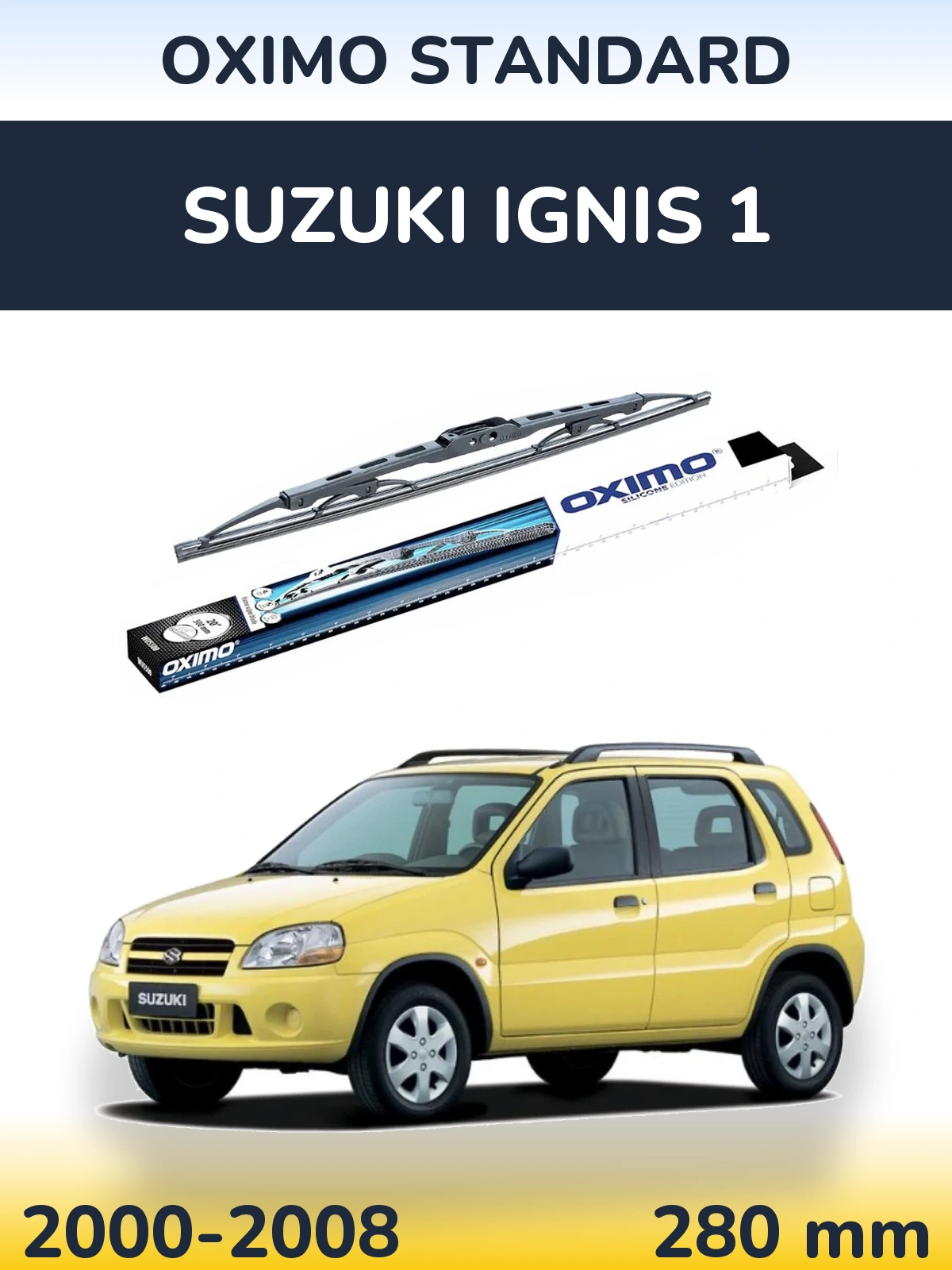 Tylna wycieraczka Oximo Standard 275 mm do Suzuki Ignis 1 2000-2008