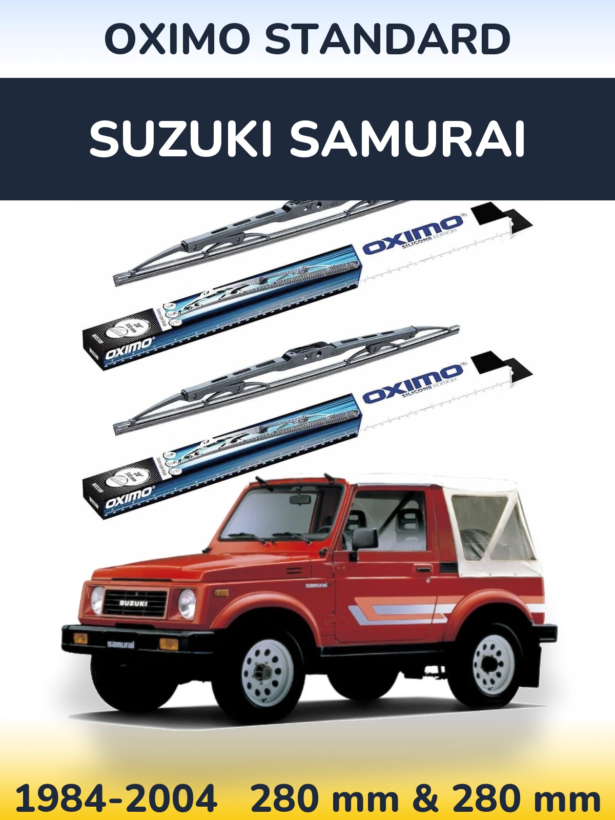 Комплект передних дворников Oximo Standard 275 & 275 мм для Suzuki Samurai 1984-2004