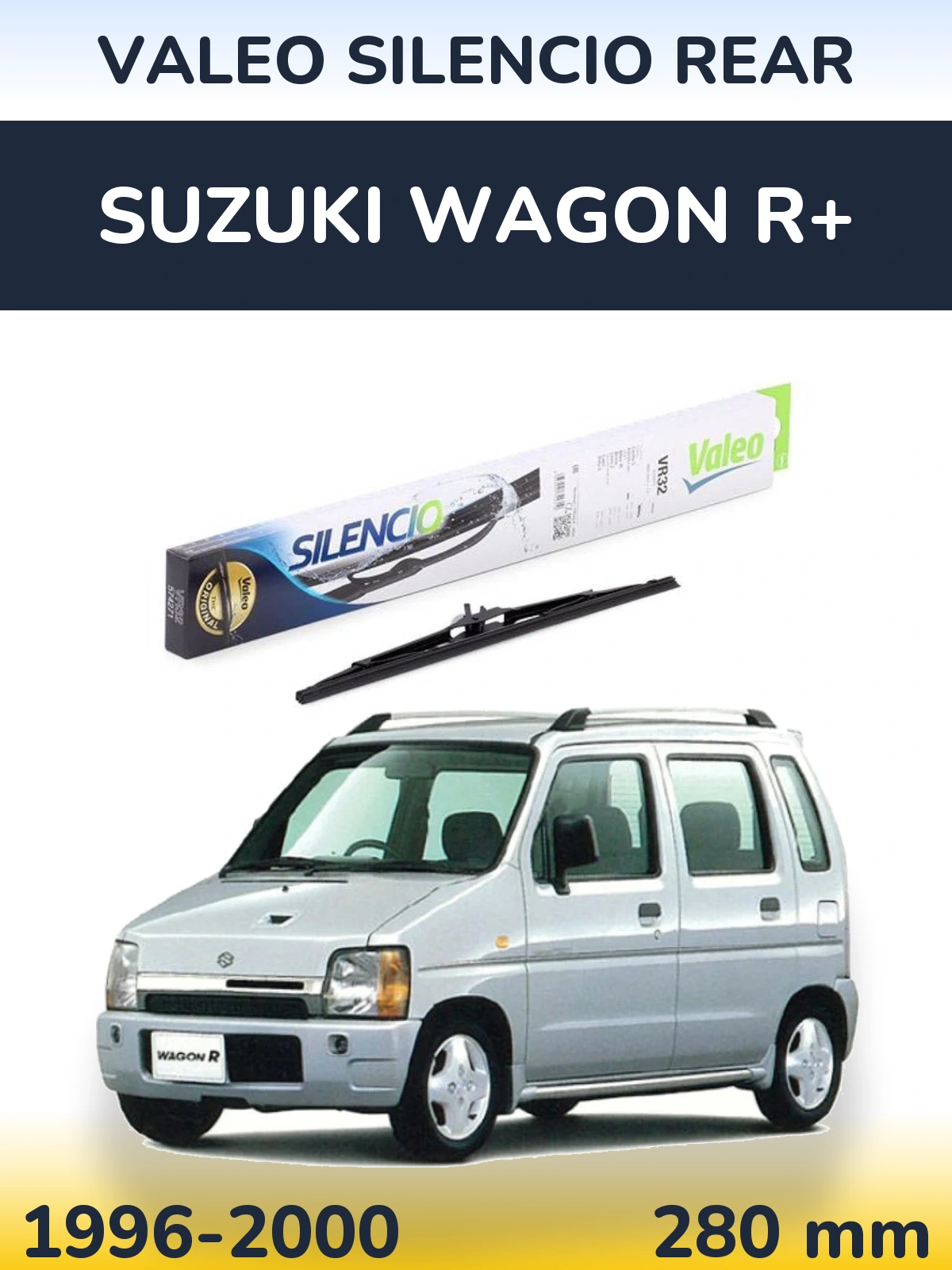 Задний дворник Valeo Silencio Rear 280 мм для Suzuki Wagon R+ 1996-2000