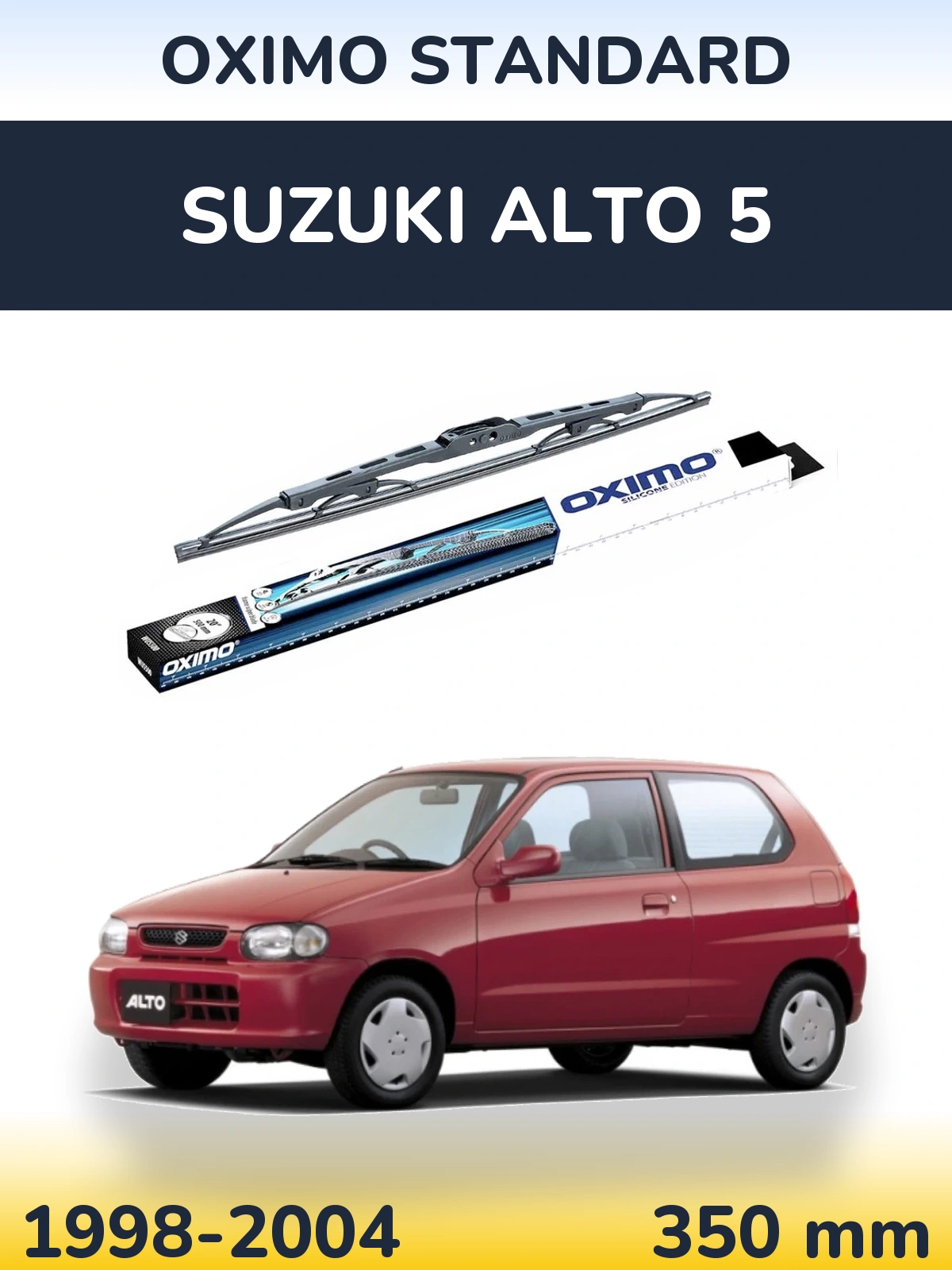 Tylna wycieraczka Oximo Standard 350 mm do Suzuki Alto 5 1998-2004