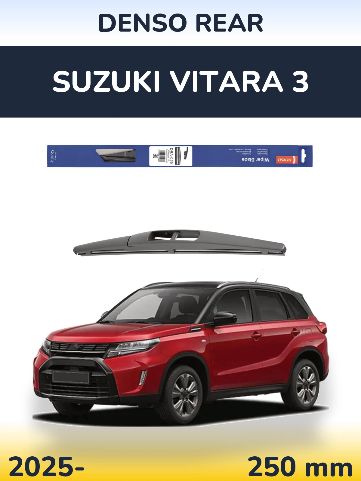 Tylna wycieraczka Denso Rear 250 mm do Suzuki Vitara 3 2025-2026