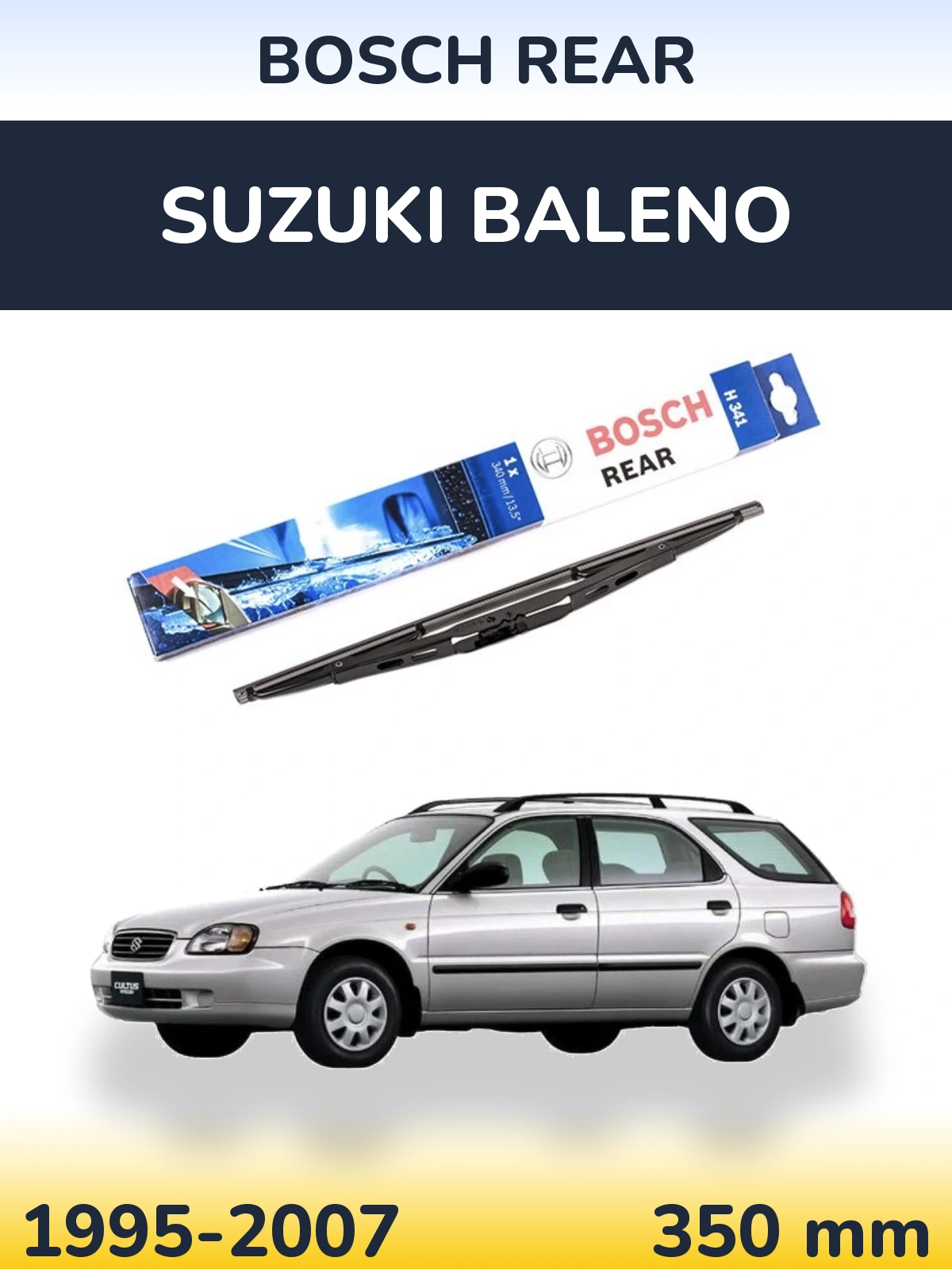 Tylna wycieraczka BOSCH Rear 340 mm do Suzuki Baleno 1995-2007