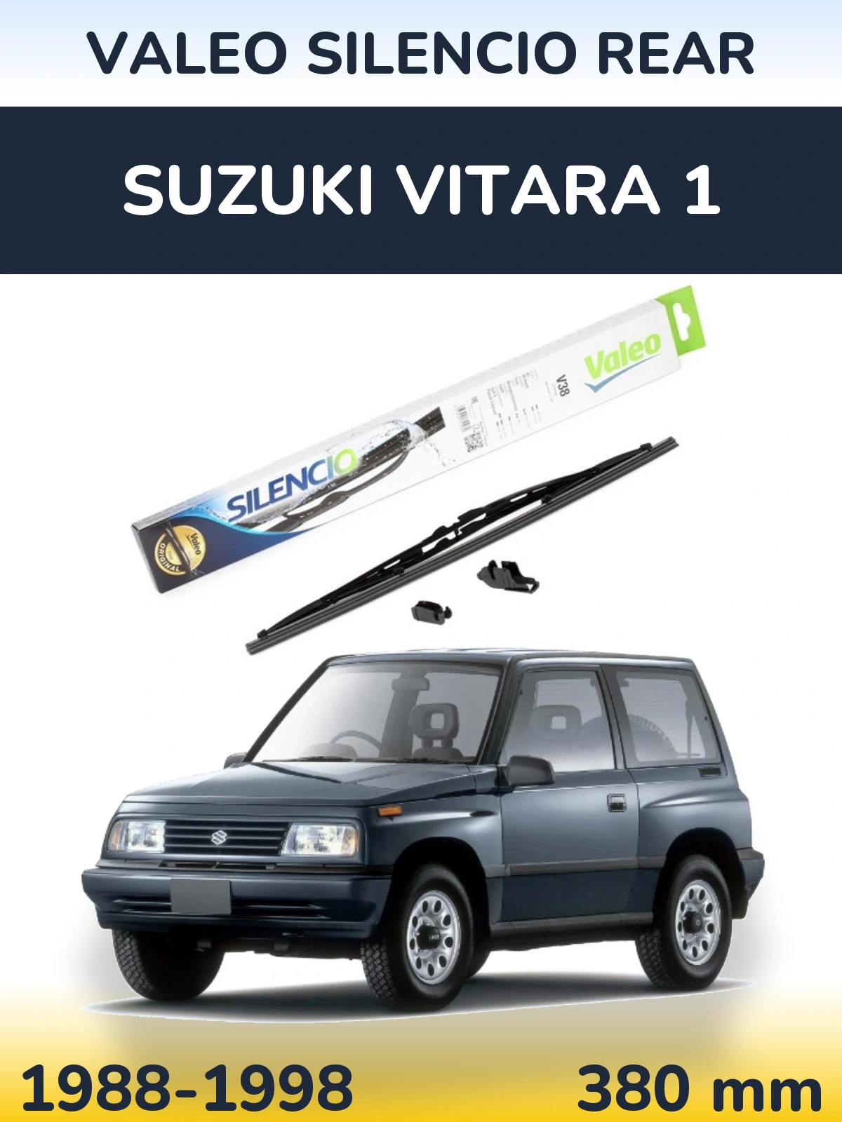 Tylna wycieraczka Valeo Silencio Rear 380 mm do Suzuki Vitara 1 1988-1998