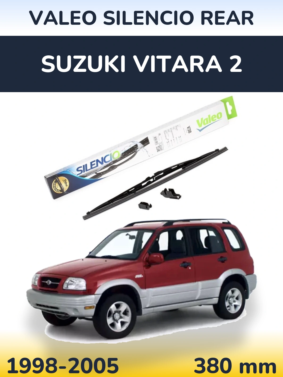Tylna wycieraczka Valeo Silencio Rear 380 mm do Suzuki Vitara 2 1998-2005