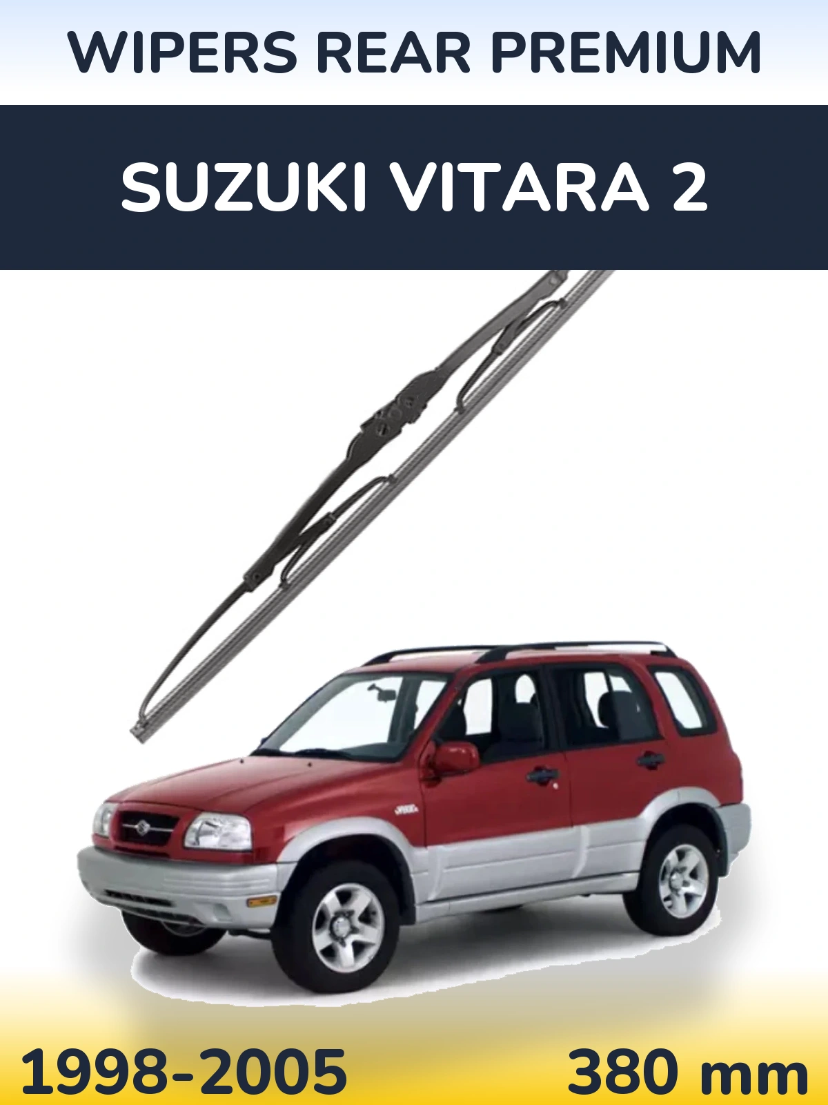 Tylna wycieraczka WIPERS REAR PREMIUM 380 mm do Suzuki Vitara 2 1998-2005