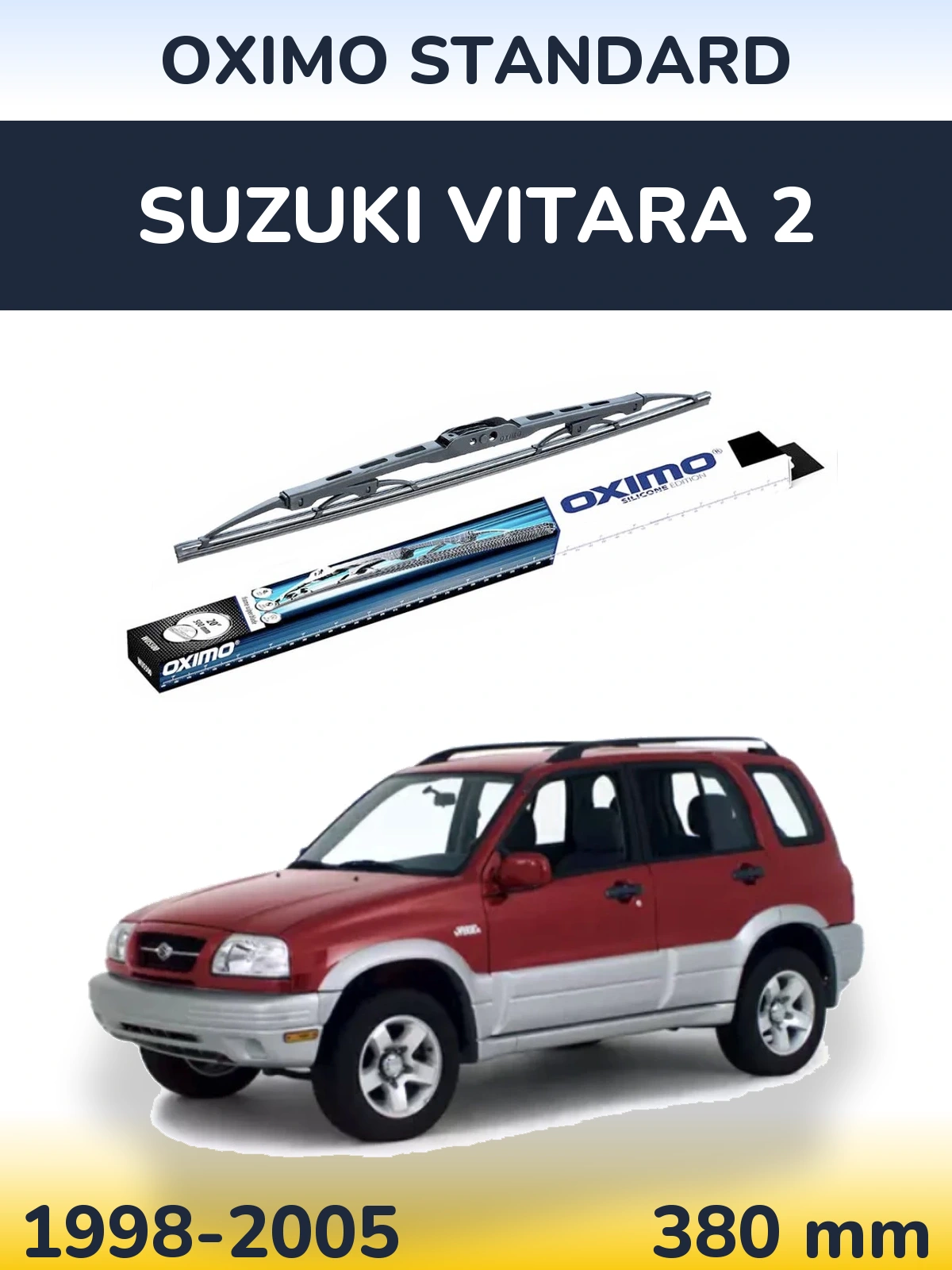 Tylna wycieraczka Oximo Standard 375 mm do Suzuki Vitara 2 1998-2005