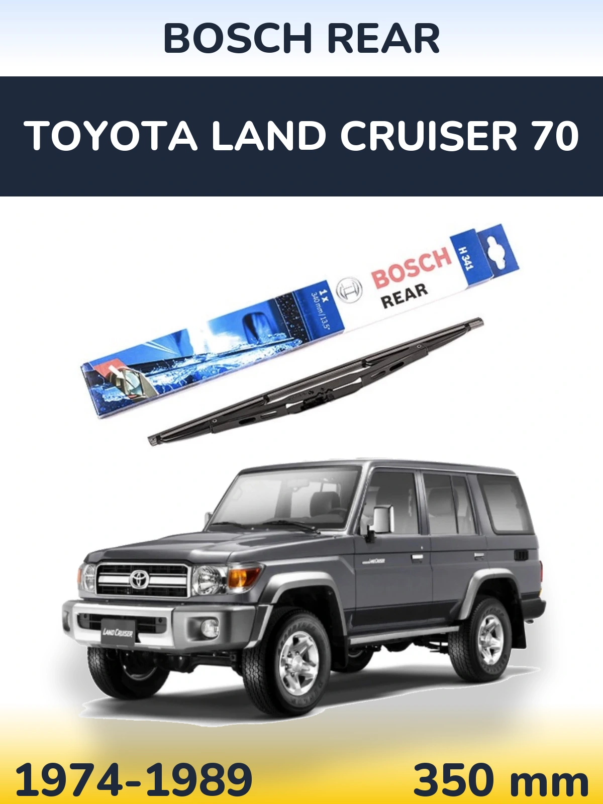 Tylna wycieraczka BOSCH Rear 340 mm do Toyota Land Cruiser 70 1974-1989