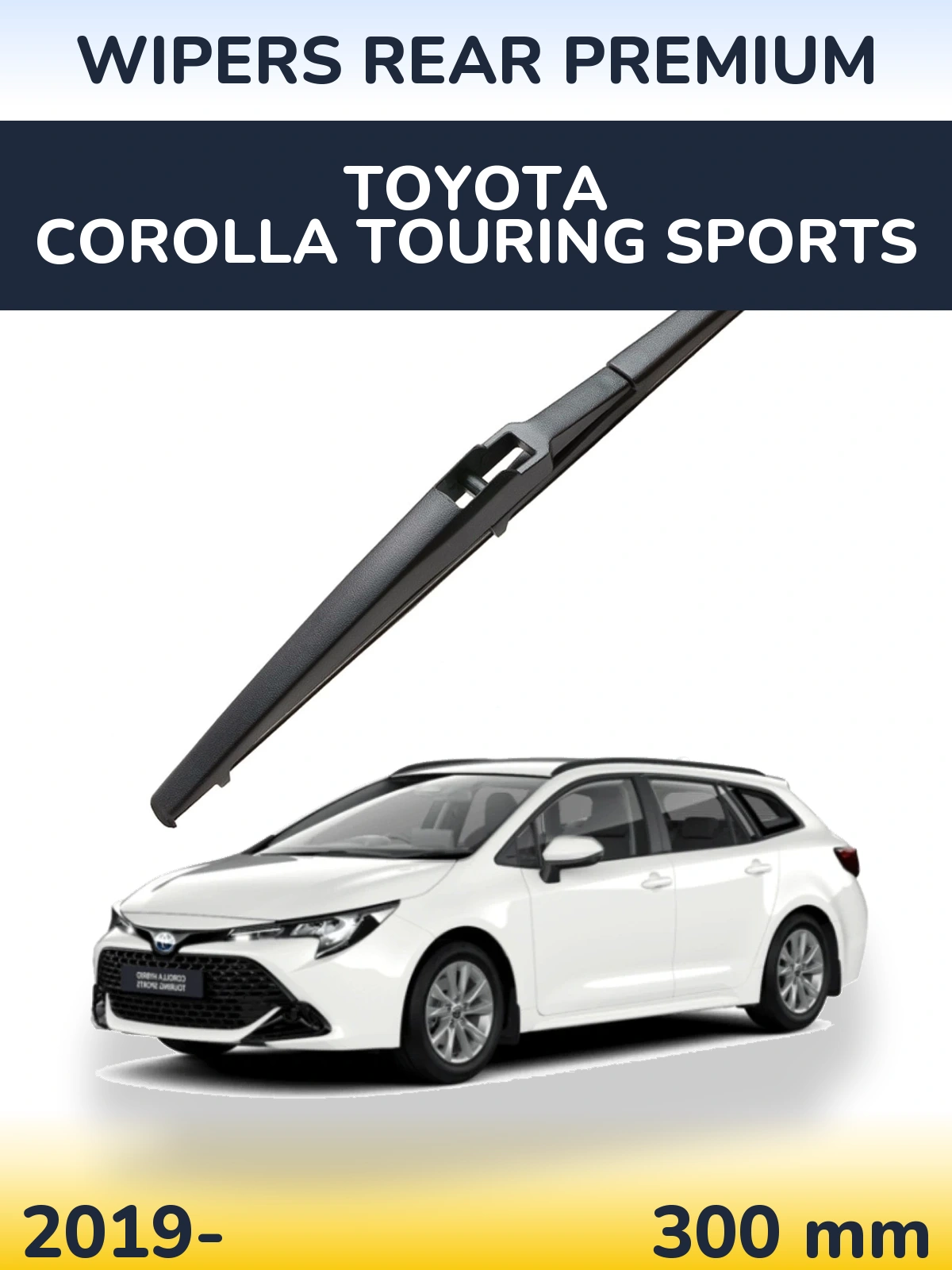 Rear wiper blade WIPERS REAR PREMIUM 300 mm for Toyota Corolla Touring Sports 2019-2026