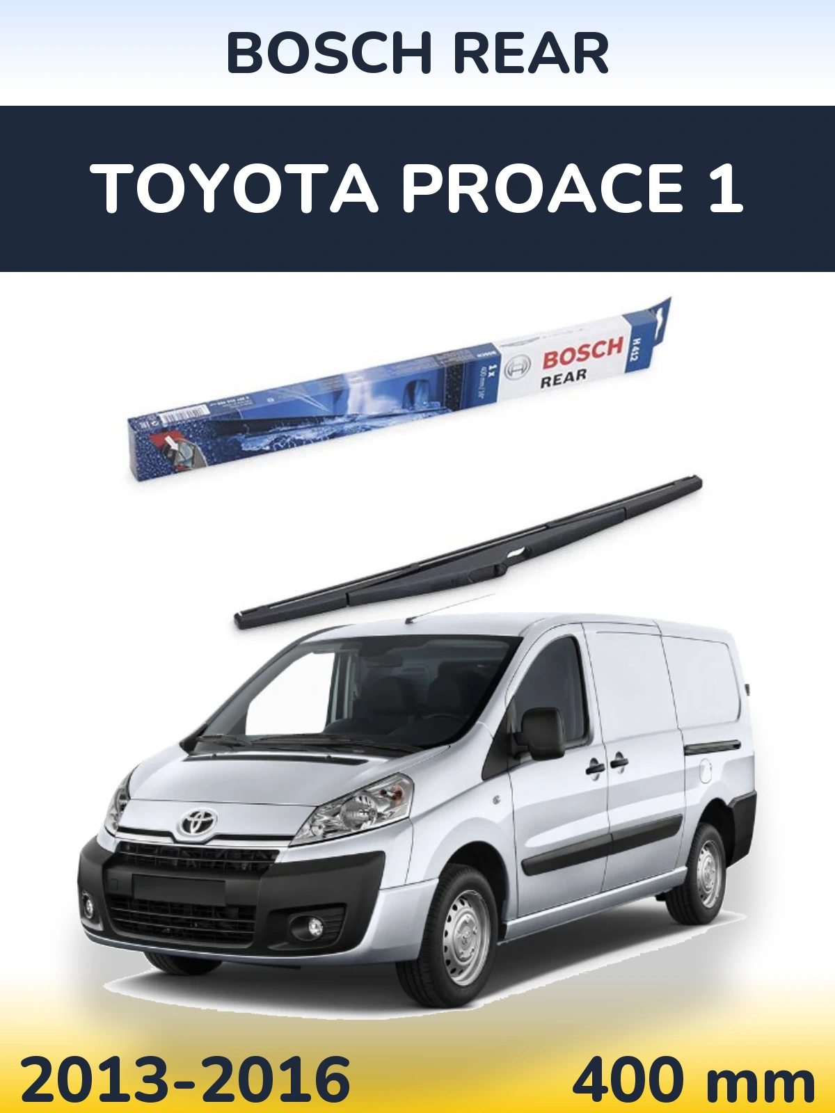 Задний дворник BOSCH Rear 400 мм для Toyota ProAce 1 2013-2016