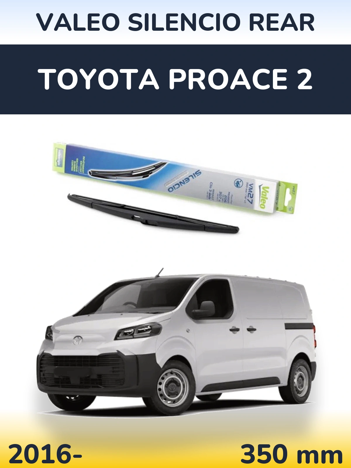 Задний дворник Valeo Silencio Rear 350 мм для Toyota ProAce 2 2016-2026
