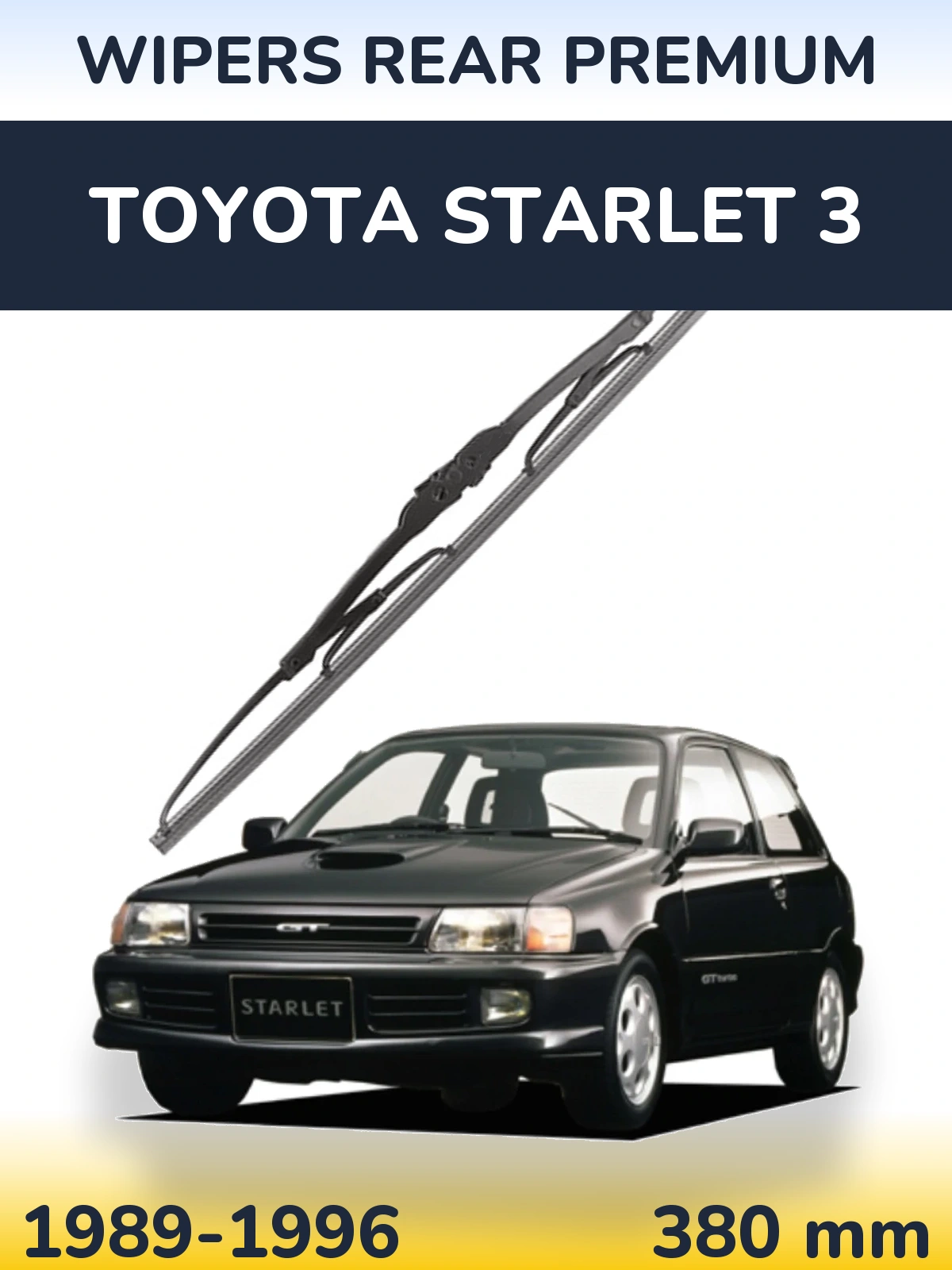 Tylna wycieraczka WIPERS REAR PREMIUM 380 mm do Toyota Starlet 3 1989-1996