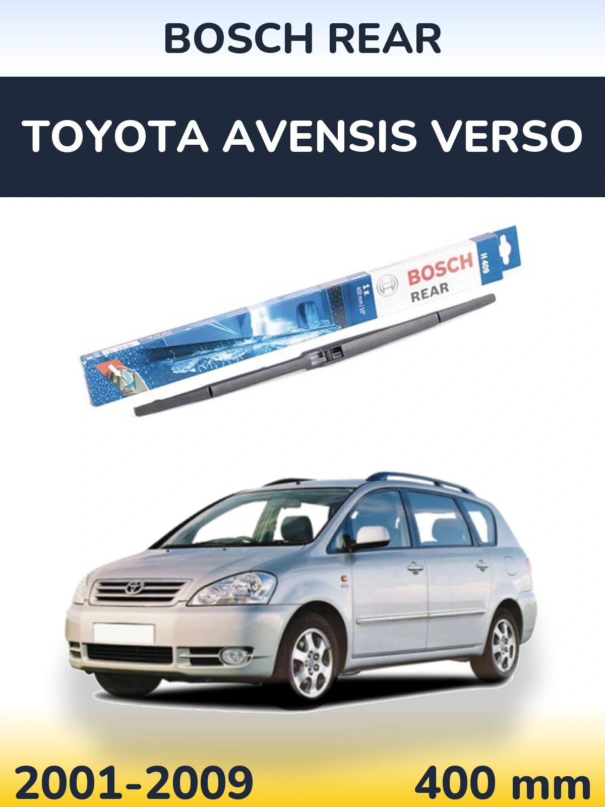 Задний дворник BOSCH Rear 400 мм для Toyota Avensis Verso 2001-2009