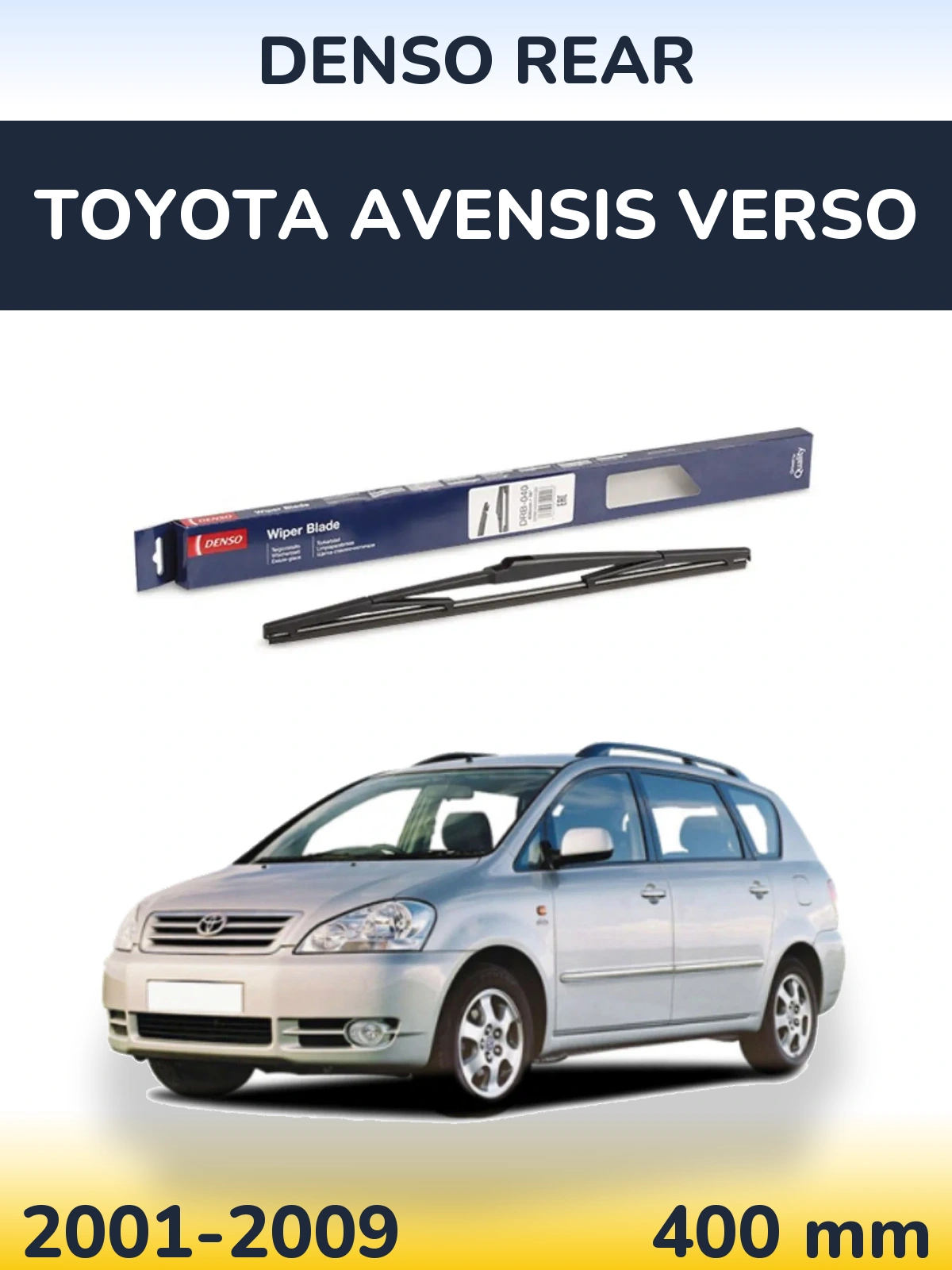 Задний дворник Denso Rear 400 мм для Toyota Avensis Verso 2001-2009
