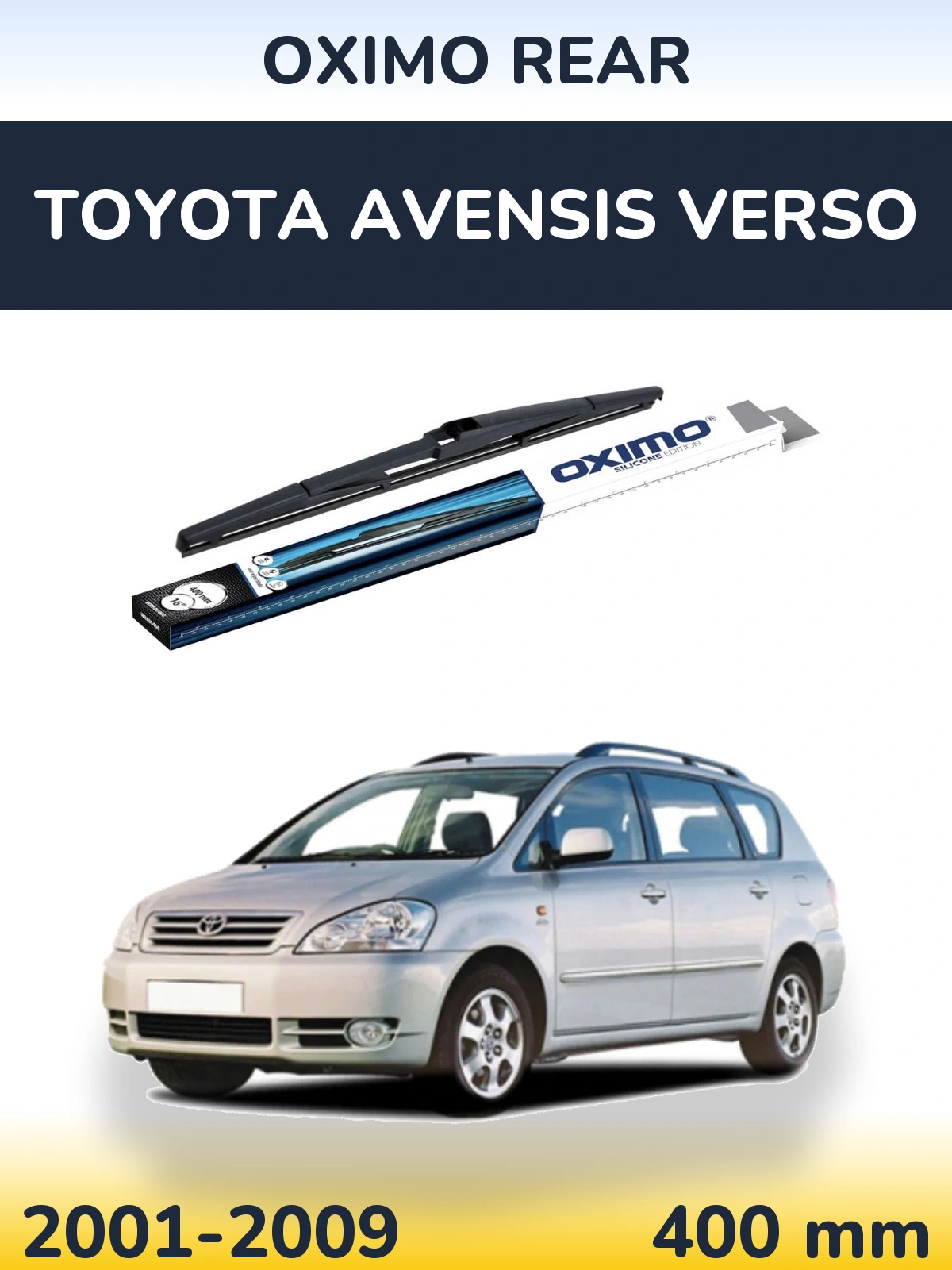Задний дворник Oximo Rear 400 мм для Toyota Avensis Verso 2001-2009