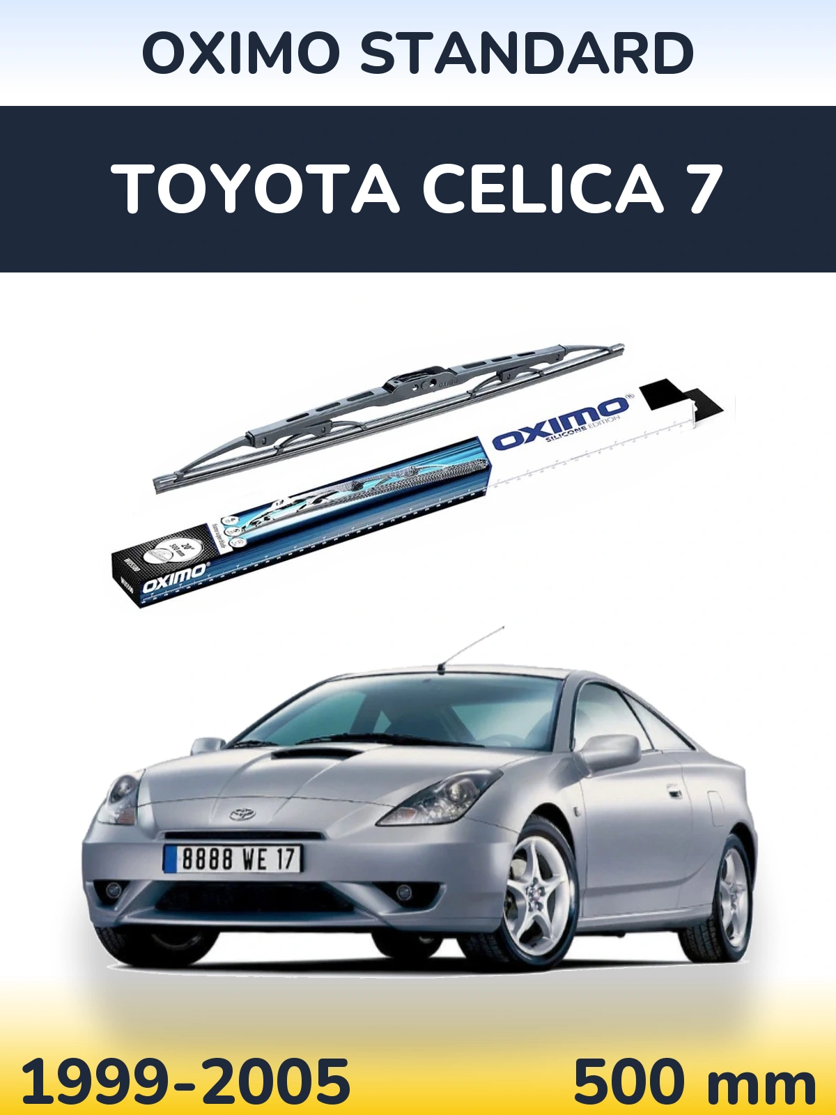 Rear wiper blade Oximo Standard 500 mm for Toyota Celica 7 1999-2005
