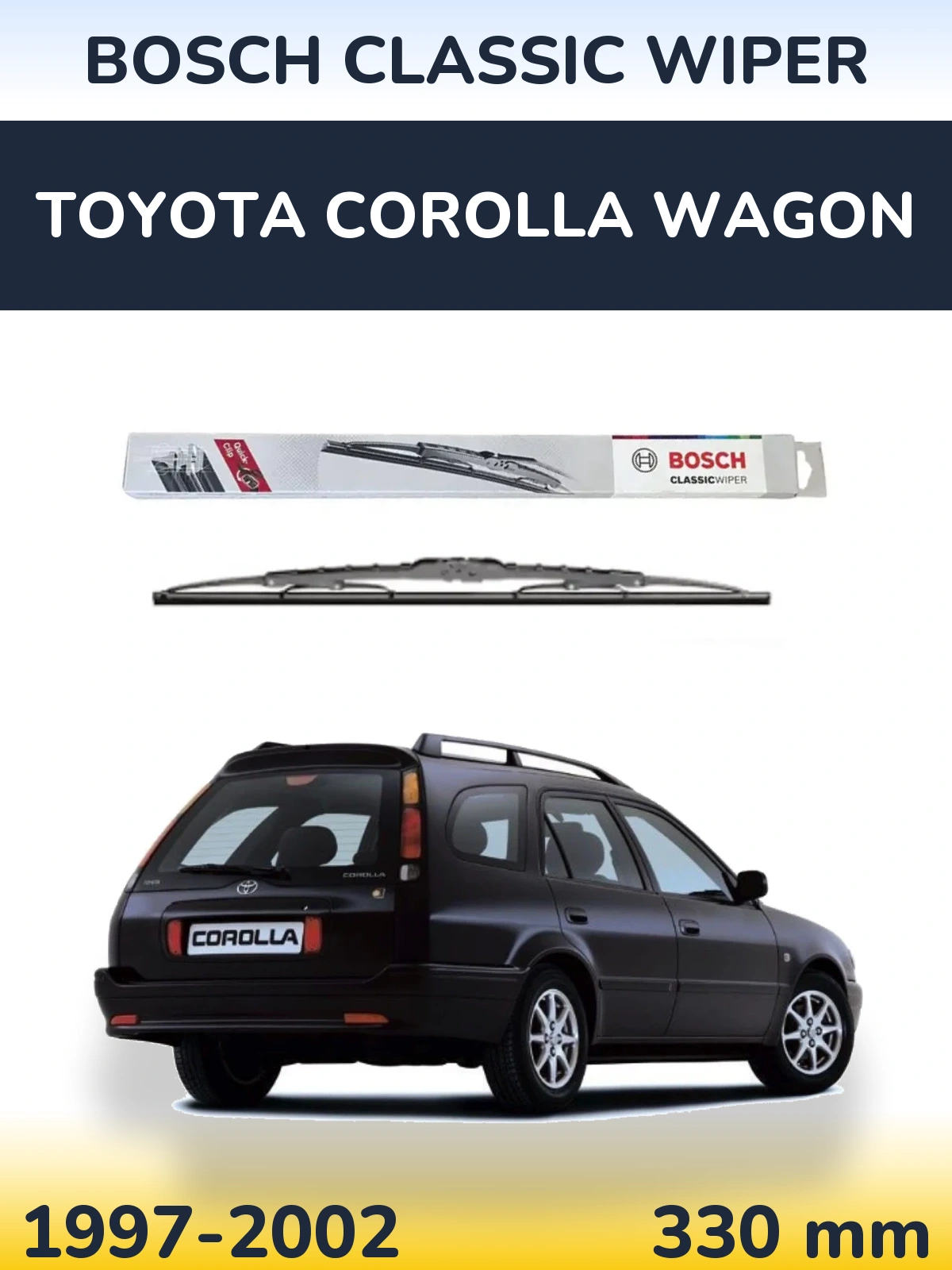Tylna wycieraczka BOSCH Classic Wiper 340 mm do Toyota Corolla Wagon 1997-2002
