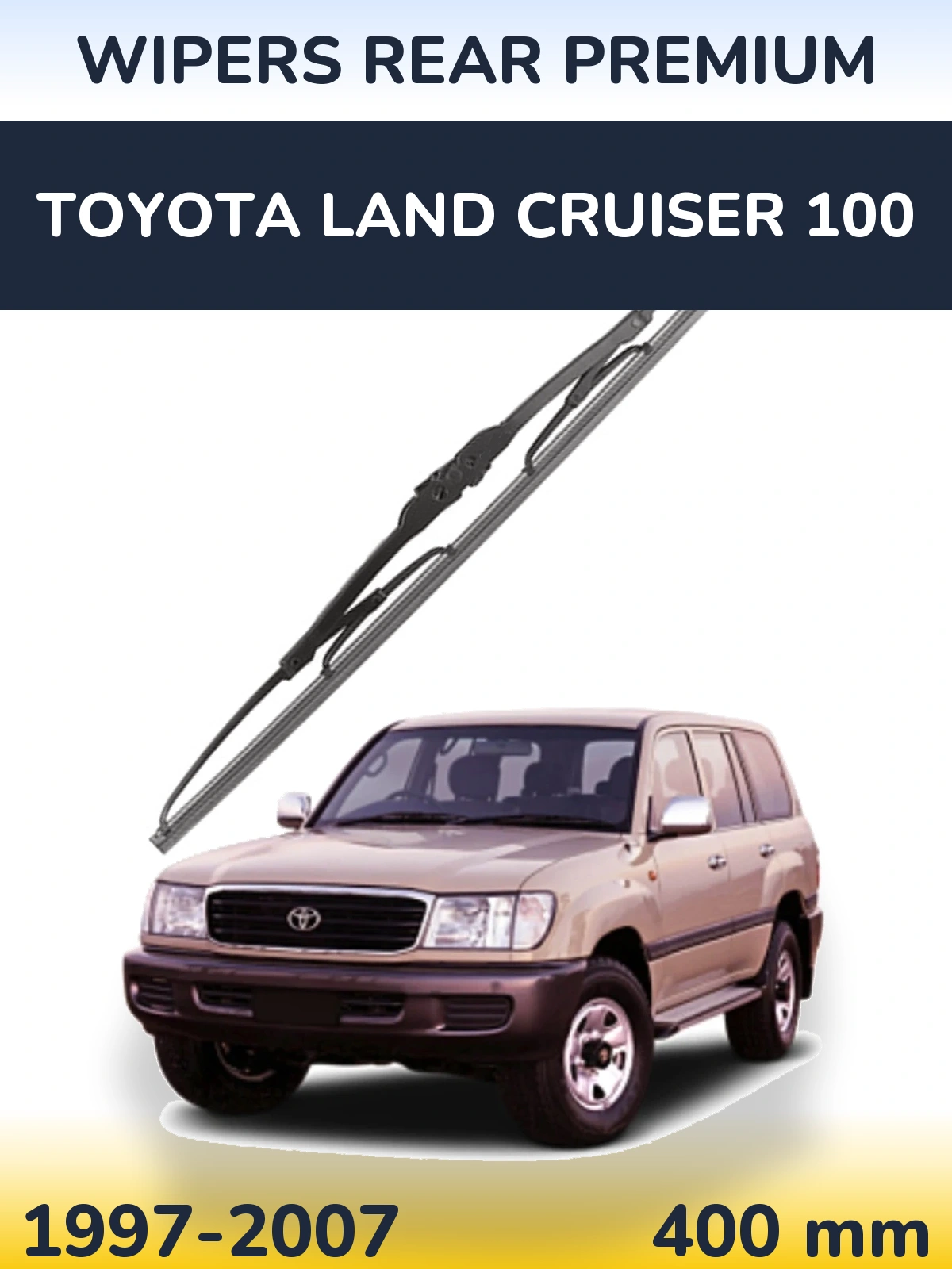 Задний дворник WIPERS REAR PREMIUM 400 мм для Toyota Land Cruiser 100 1997-2007