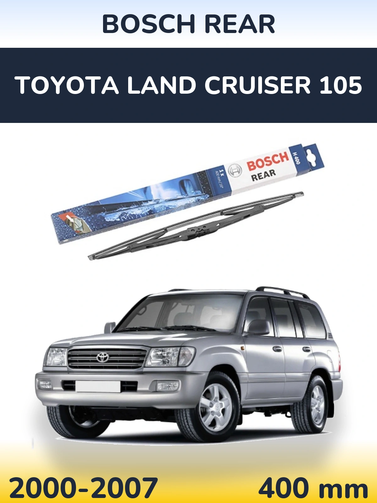Tylna wycieraczka BOSCH Rear 400 mm do Toyota Land Cruiser 105 2000-2007