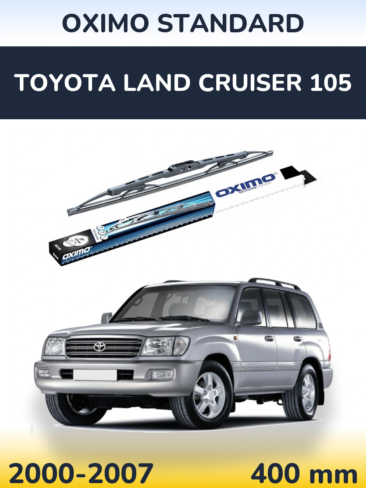 Tylna wycieraczka Oximo Standard 400 mm do Toyota Land Cruiser 105 2000-2007