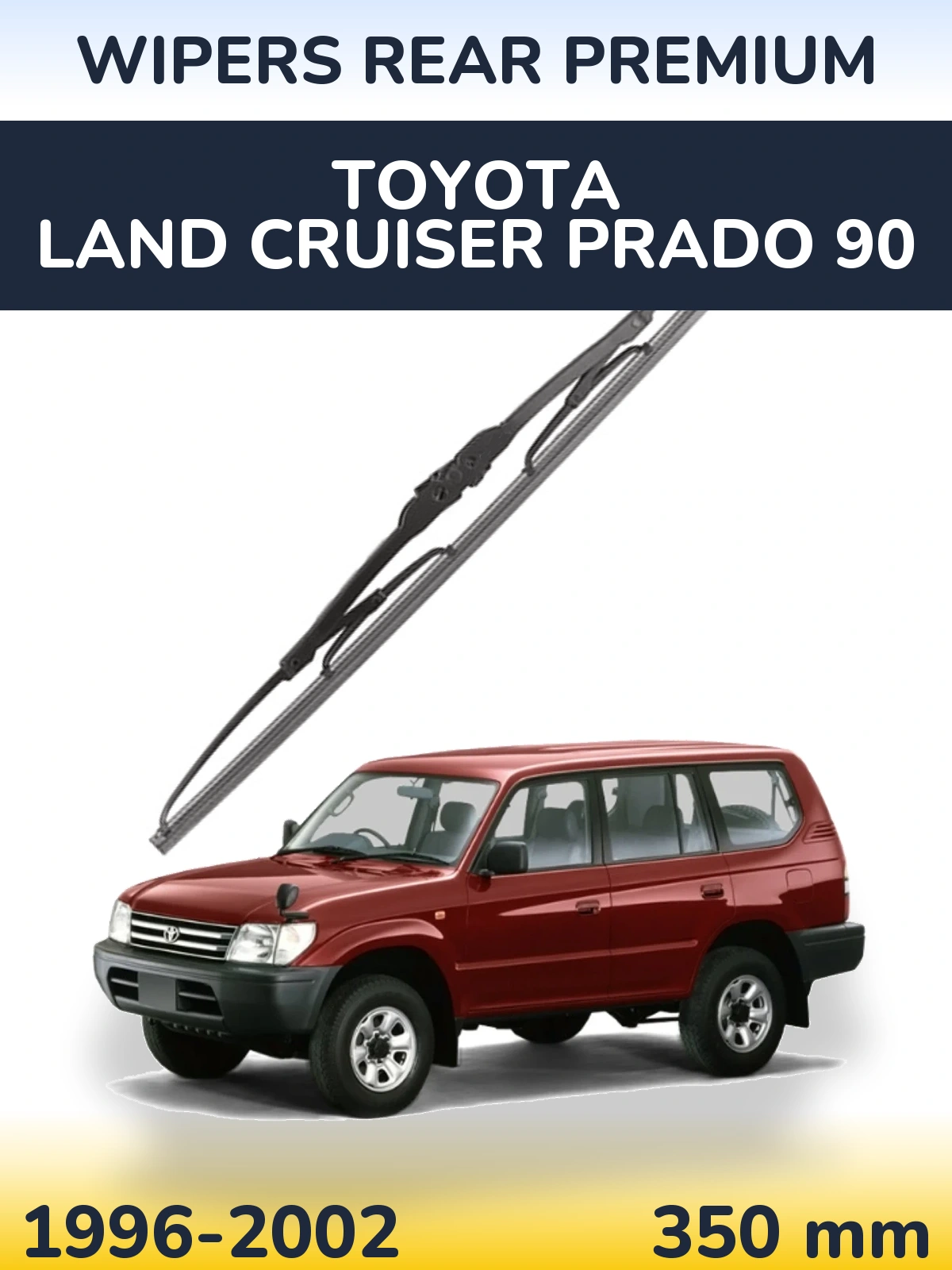 Tylna wycieraczka WIPERS REAR PREMIUM 350 mm do Toyota Land Cruiser Prado 90 1996-2002