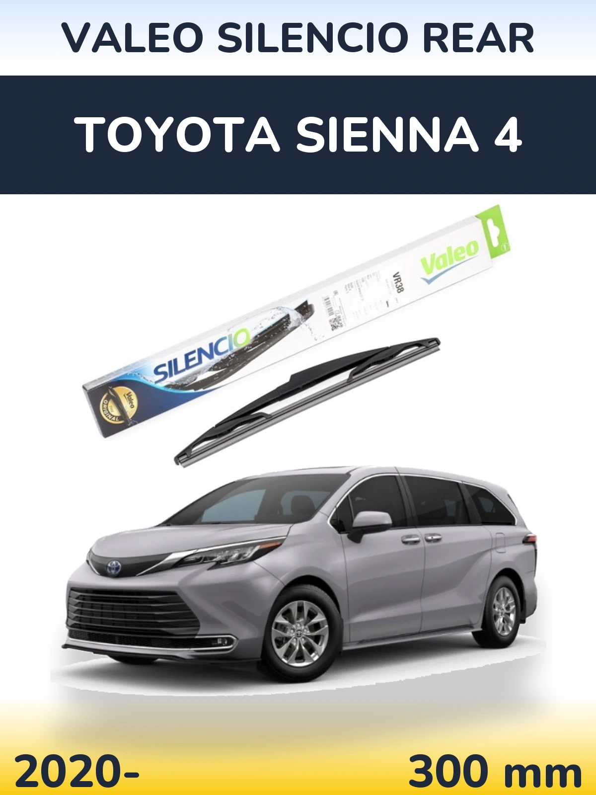 Tylna wycieraczka Valeo Silencio Rear 300 mm do Toyota Sienna 4 2020-2026