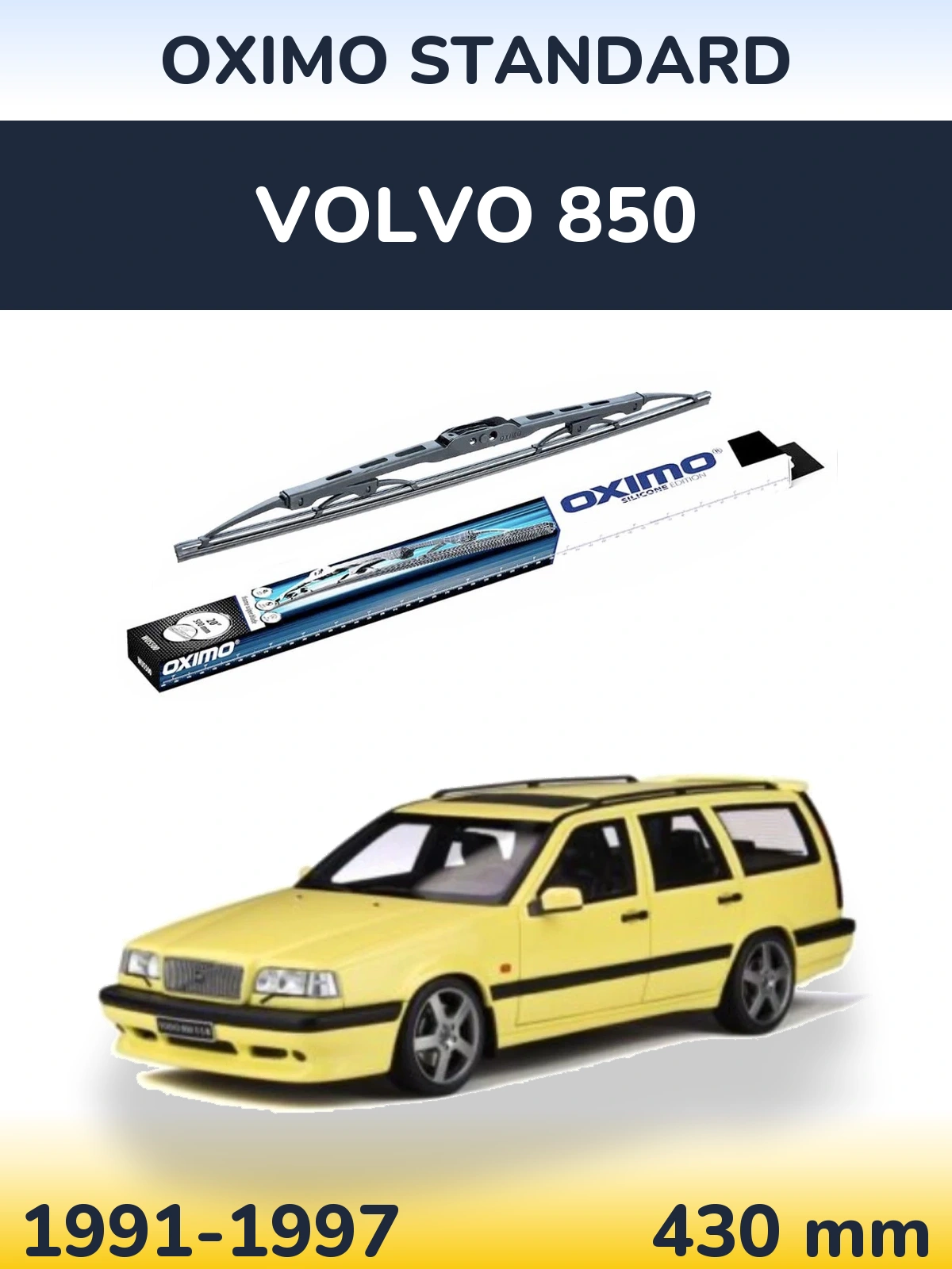 Tylna wycieraczka Oximo Standard 425 mm do Volvo 850 1991-1997