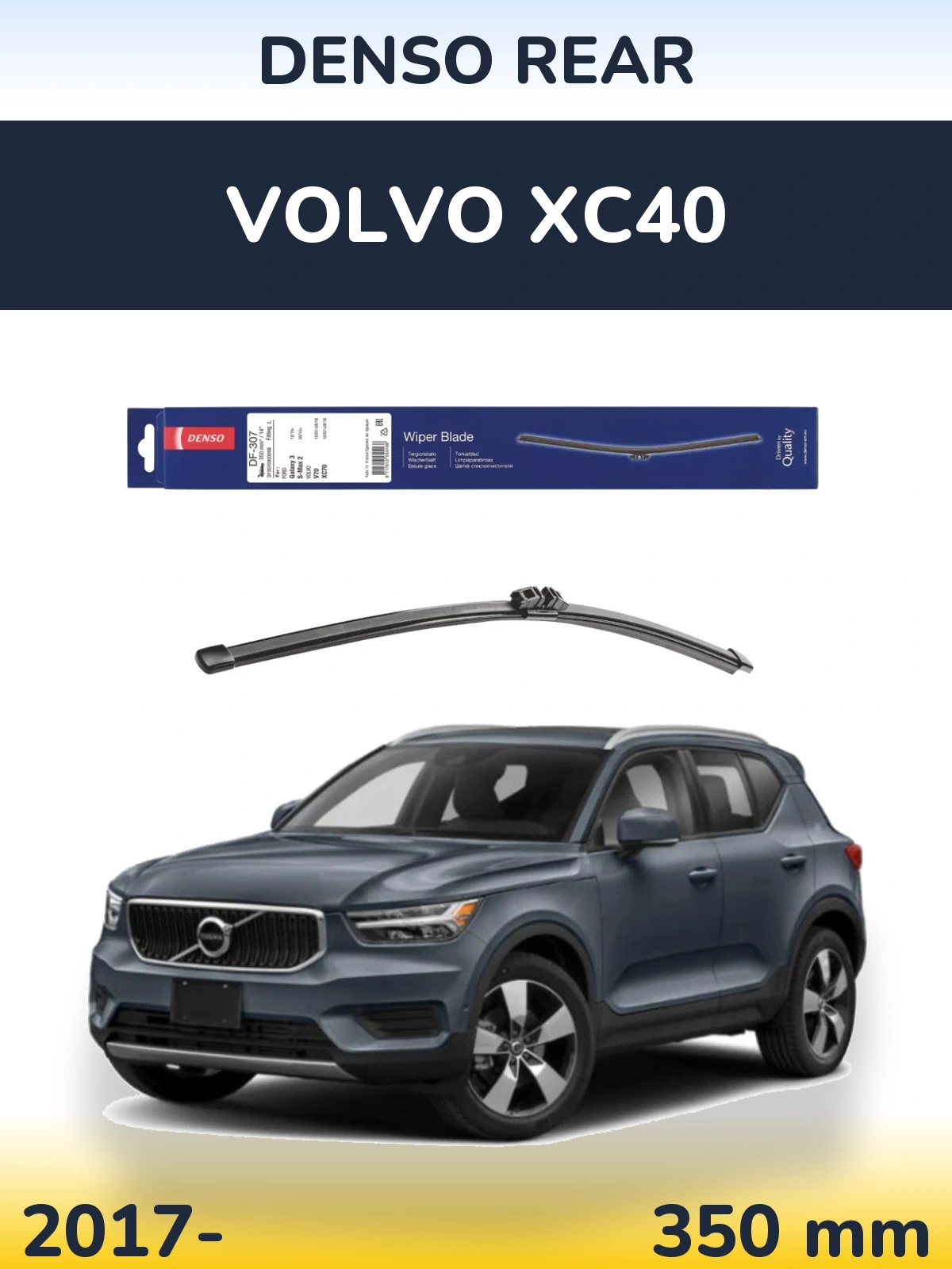 Tylna wycieraczka Denso Rear 350 mm do Volvo XC40 2017-2026