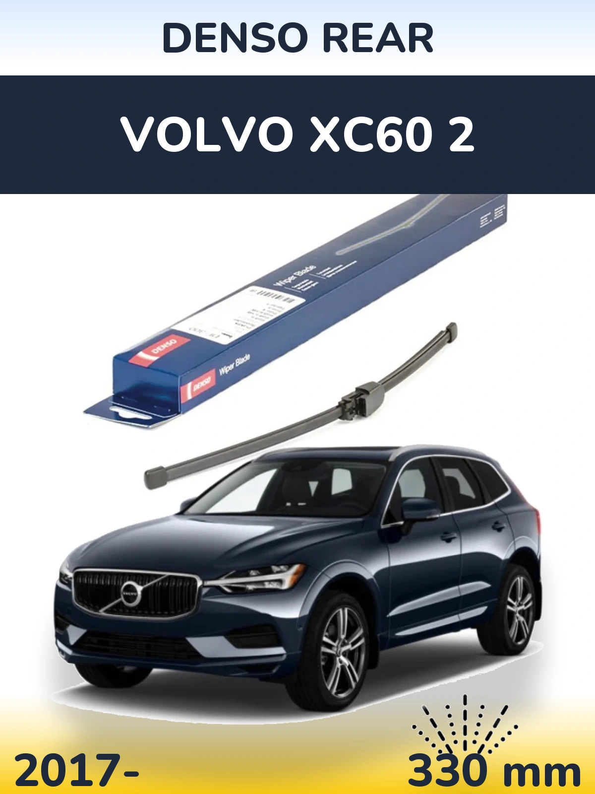 Tylna wycieraczka Denso Rear 335 mm do Volvo XC60 2 2017-2026