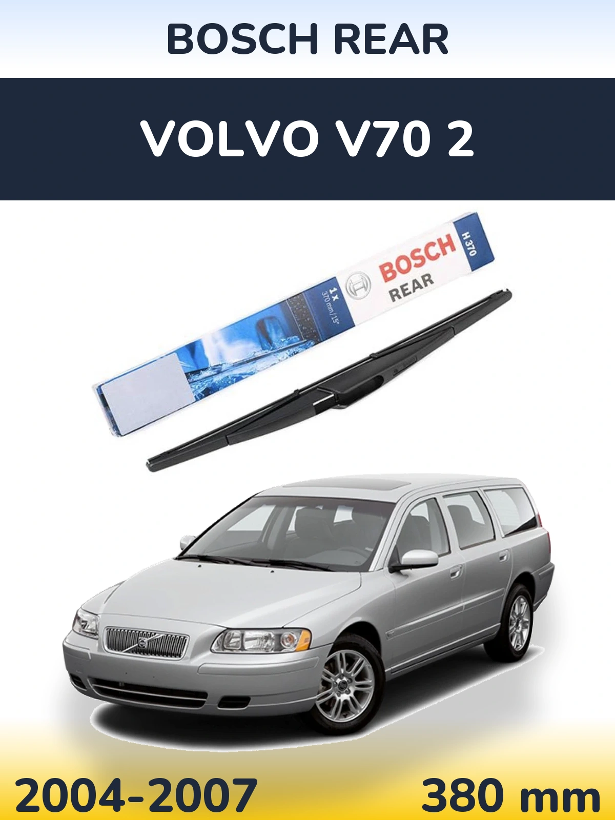 Tylna wycieraczka BOSCH Rear 370 mm do Volvo V70 2 2004-2007