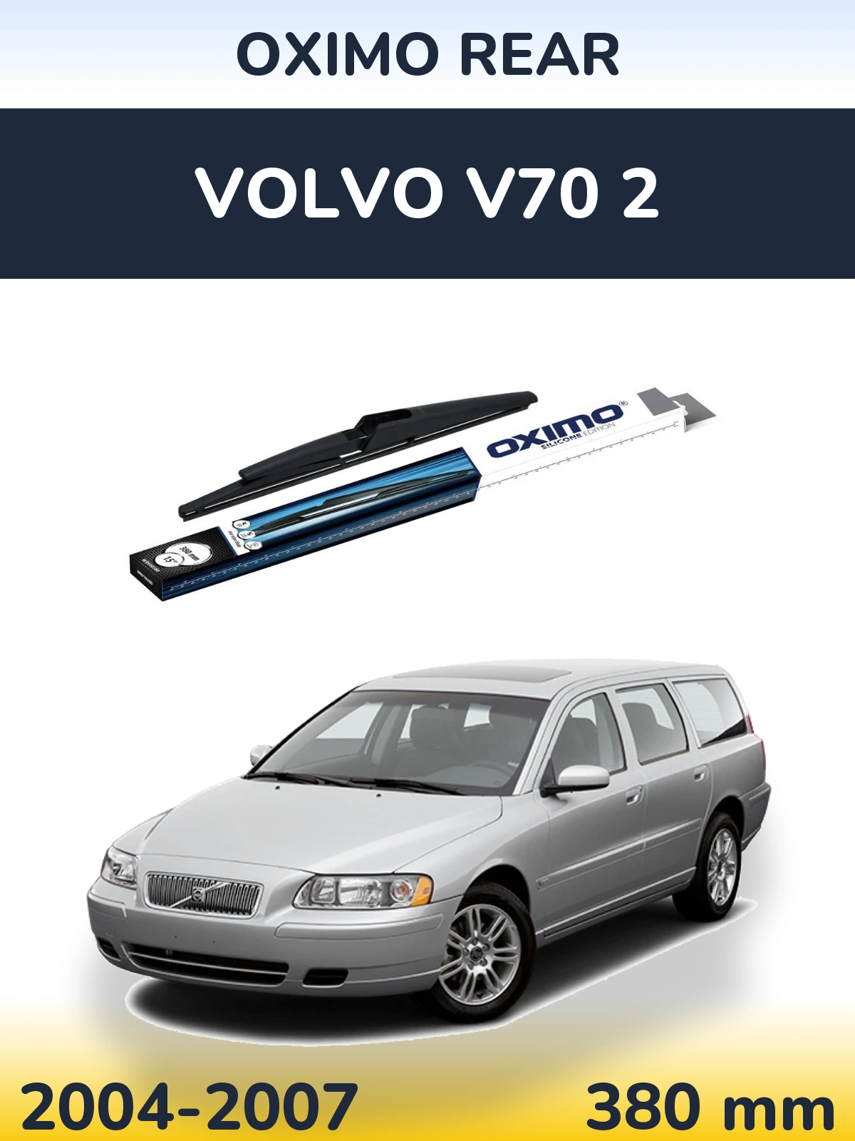 Tylna wycieraczka Oximo Rear 380 mm do Volvo V70 2 2004-2007
