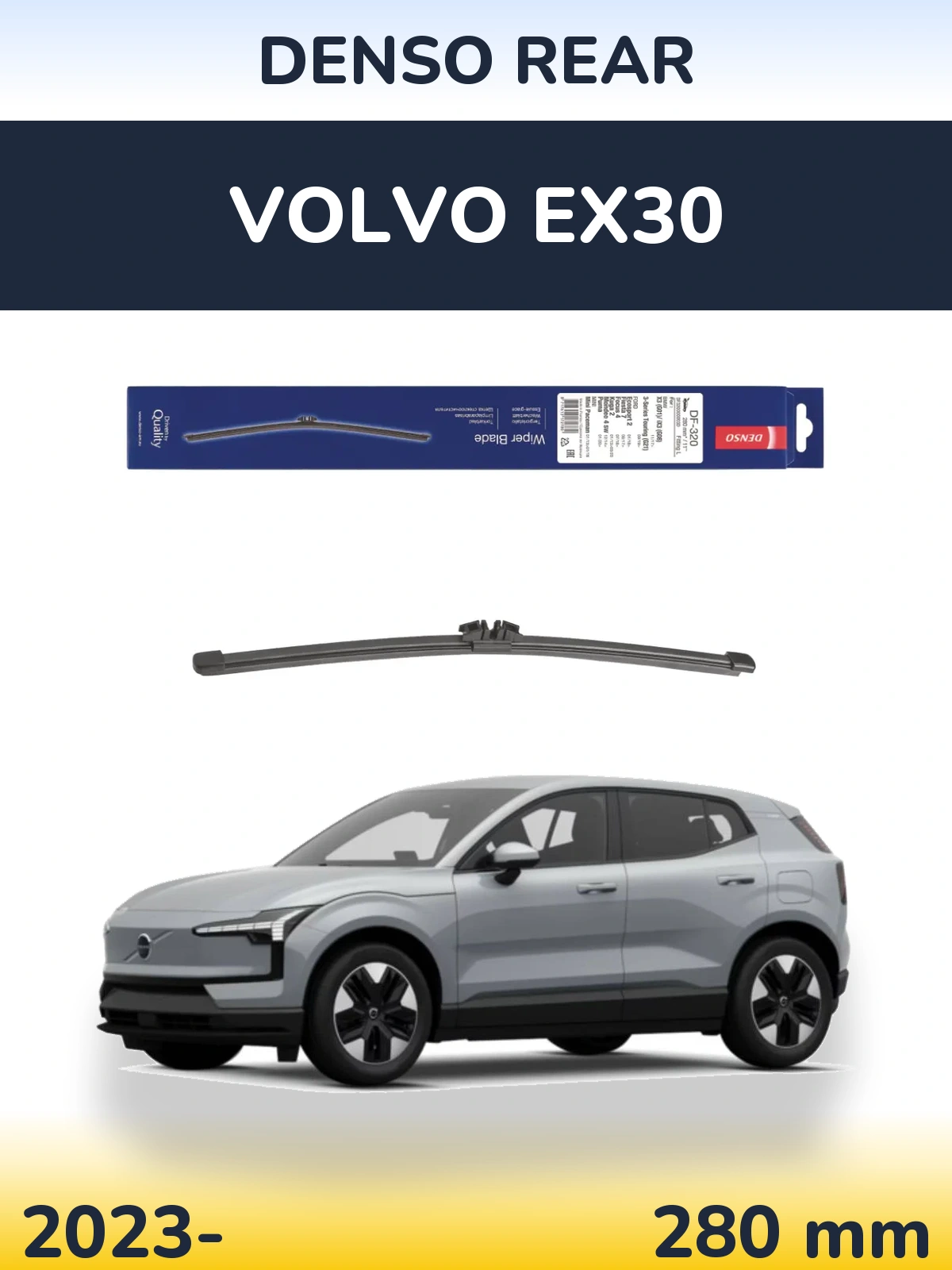 Tylna wycieraczka Denso Rear 280 mm do Volvo EX30 2023-2026