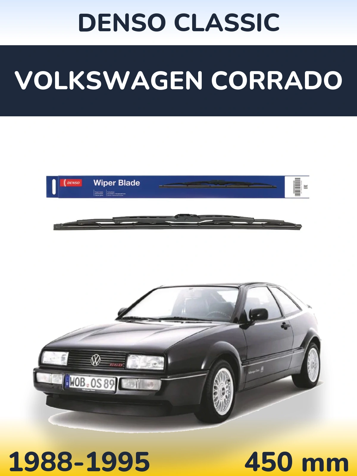 Tylna wycieraczka Denso Classic 450 mm do Volkswagen Corrado 1988-1995