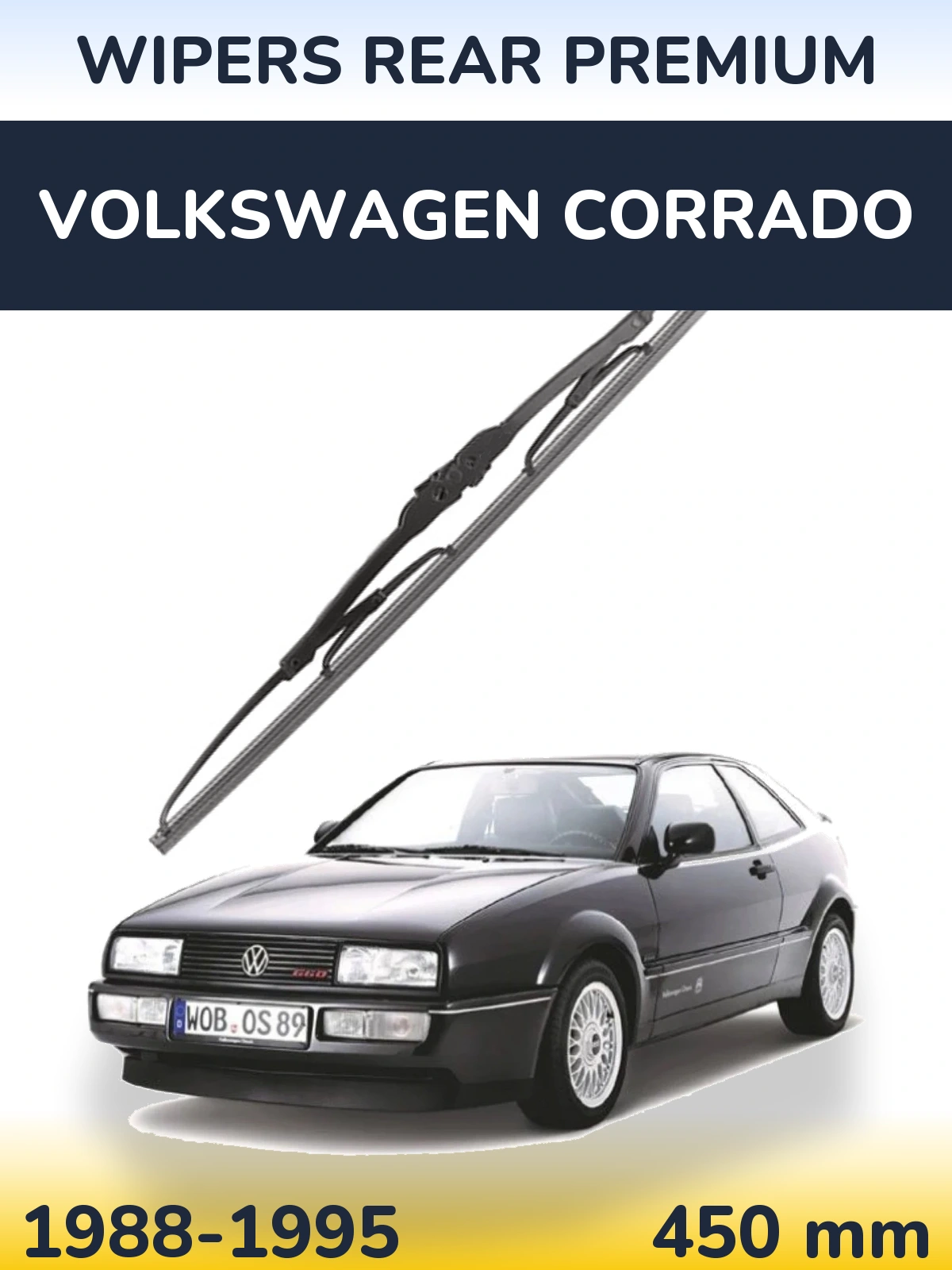 Tylna wycieraczka WIPERS REAR PREMIUM 450 mm do Volkswagen Corrado 1988-1995